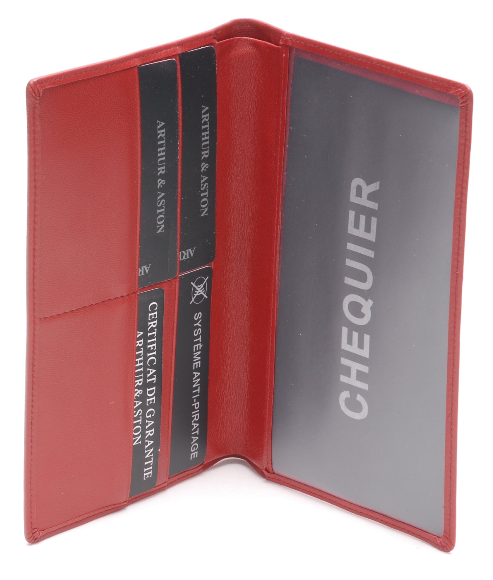 Porte-chéquier cuir agneau plongé