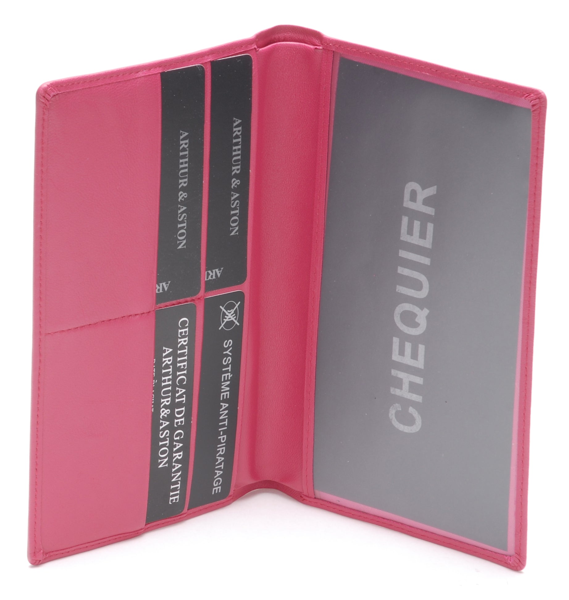 Porte-chéquier cuir agneau plongé