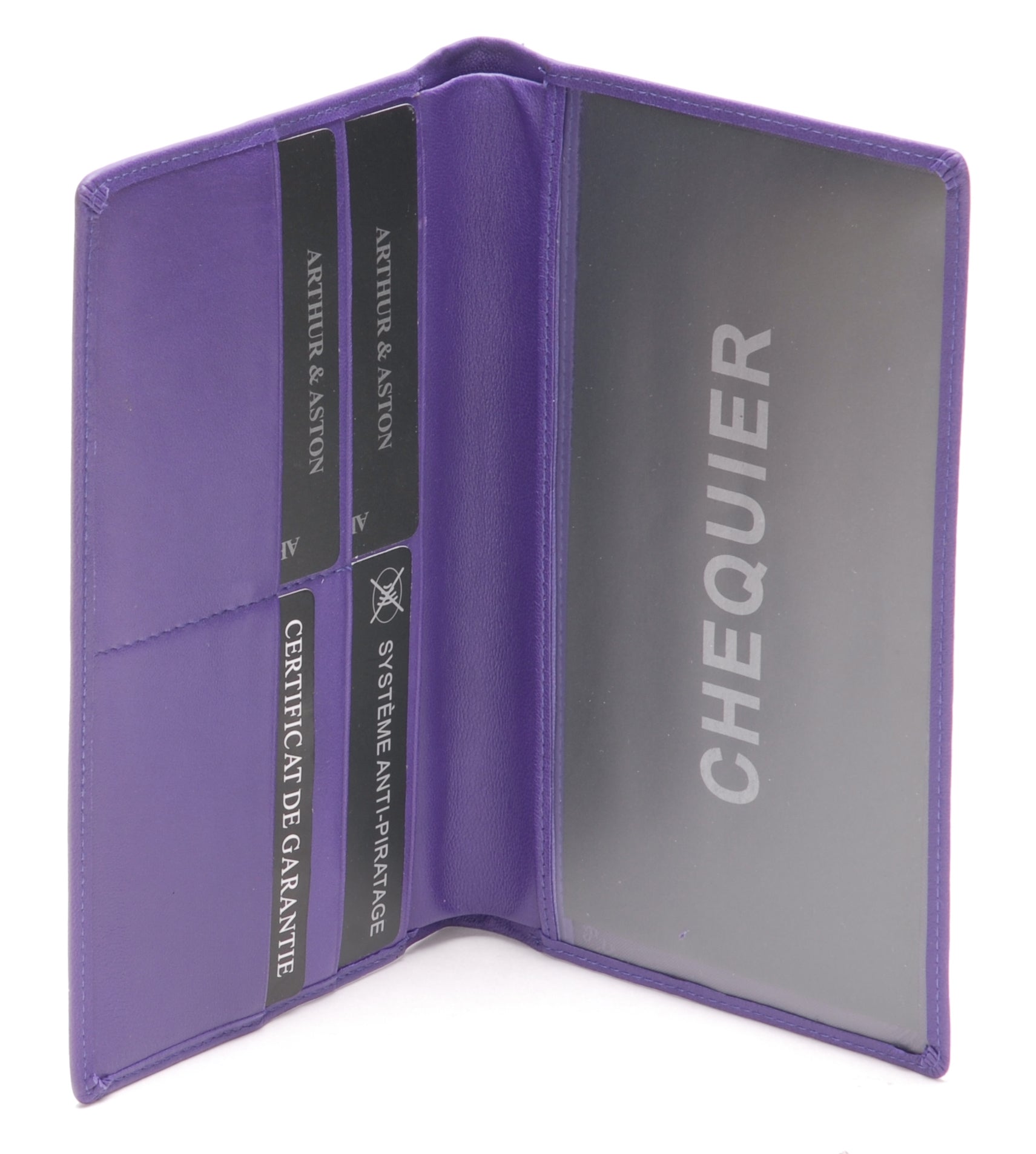 Porte-chéquier cuir agneau plongé