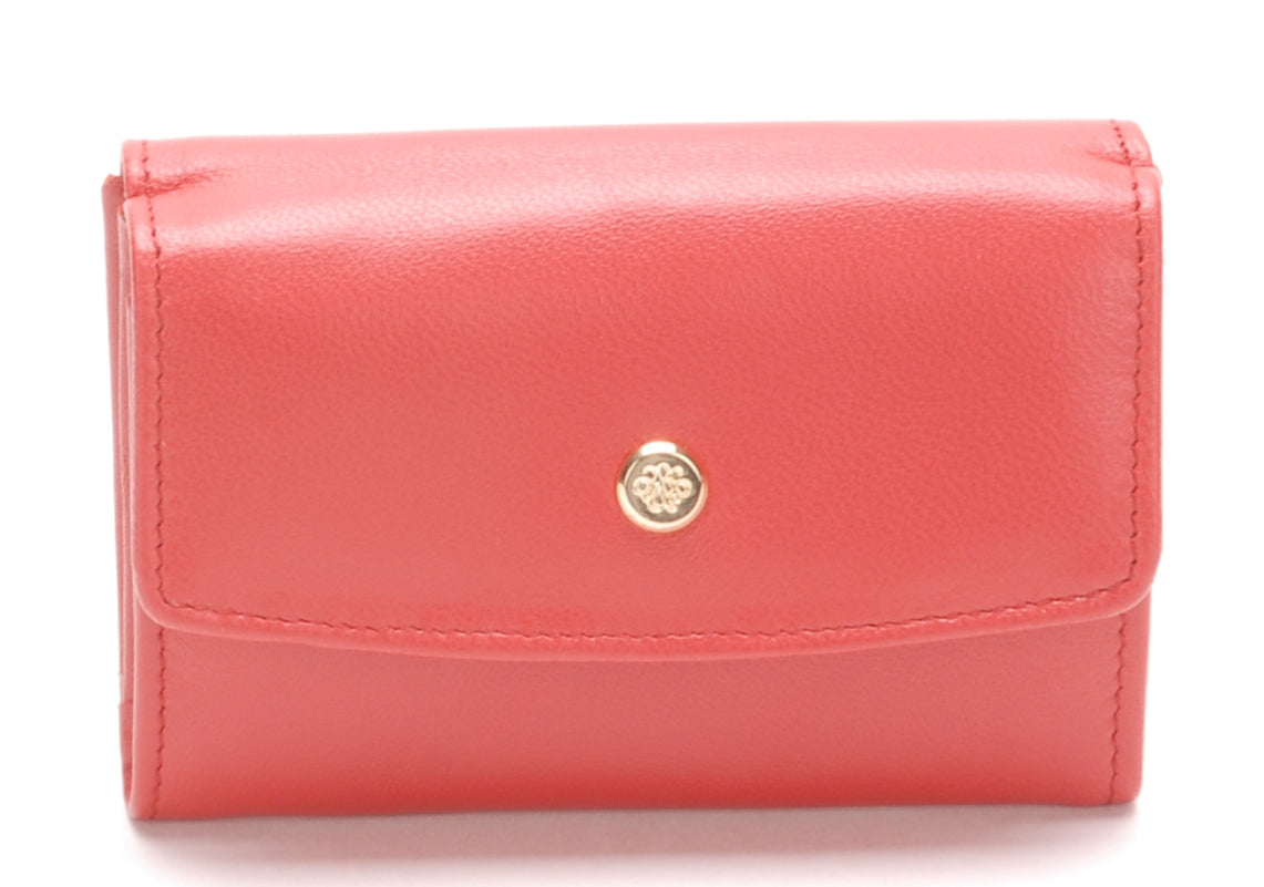 Porte-monnaie dos à dos cuir agneau plongé