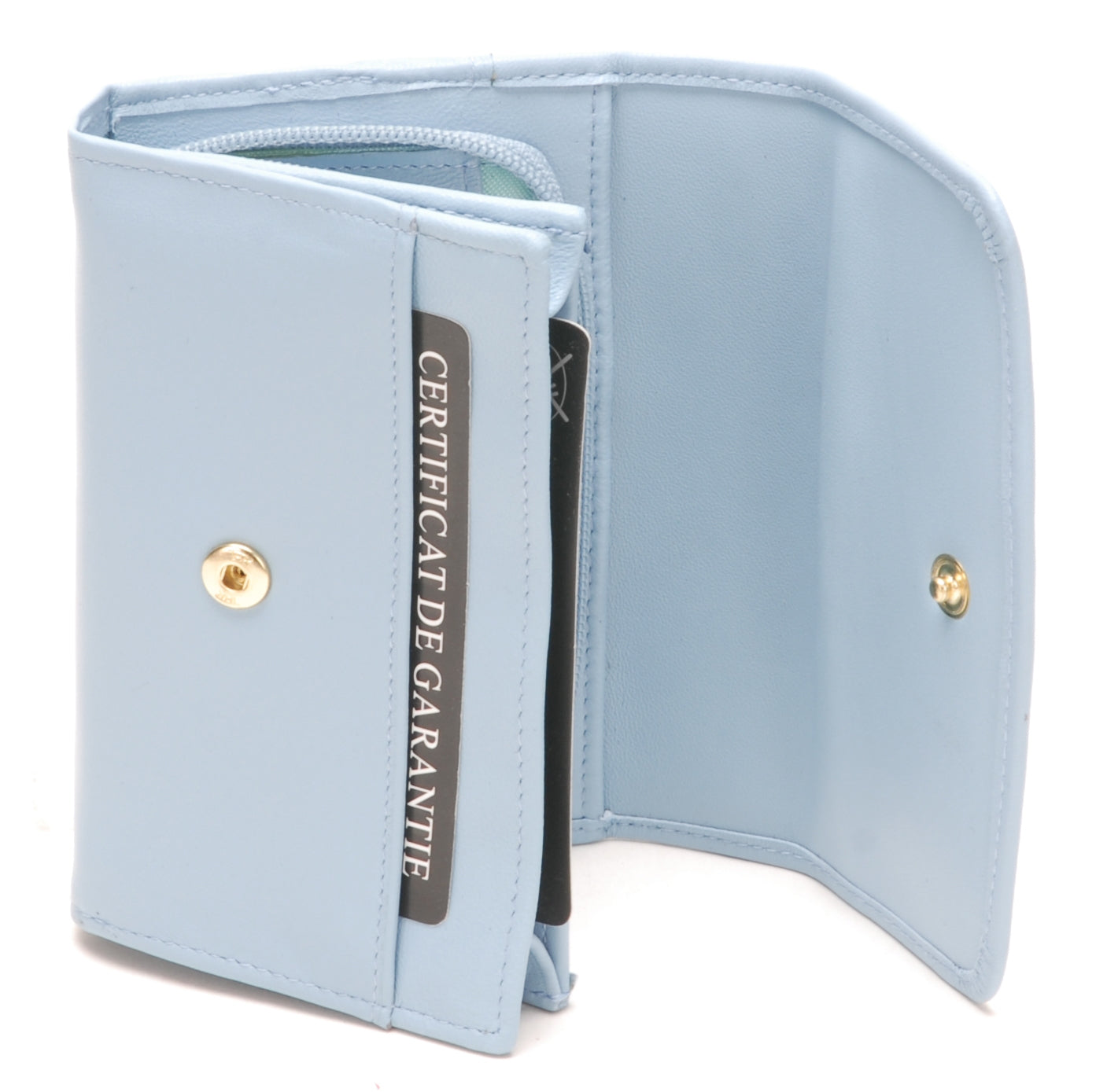 Porte-monnaie et cartes cuir agneau plongé