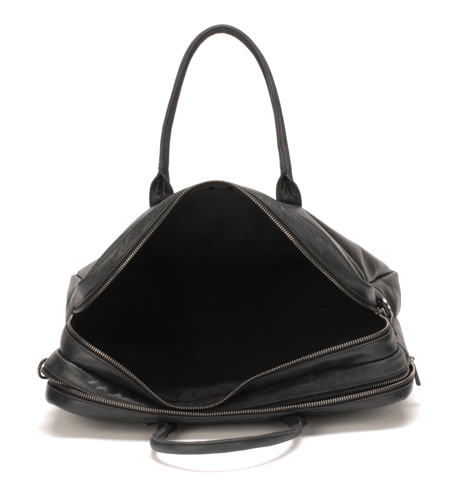 Large Diego leather briefcase