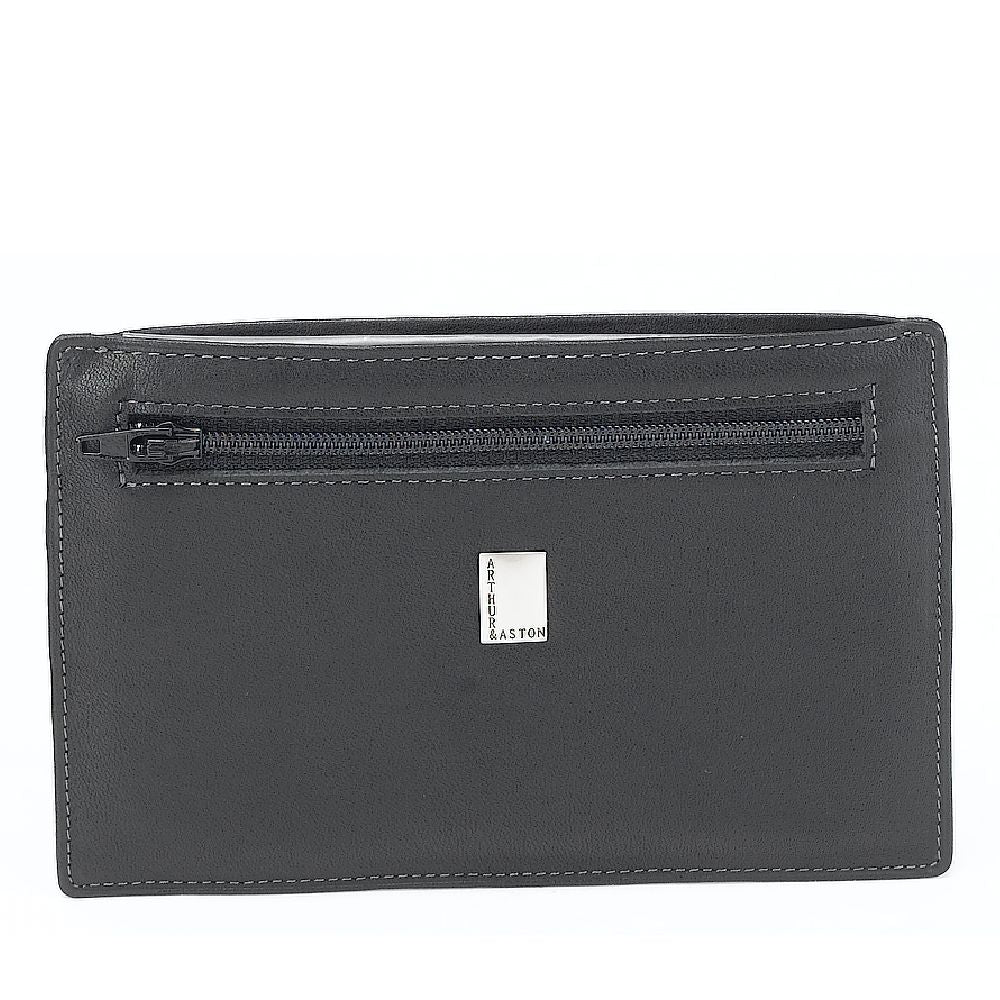 Novak zipped full grain leather document holder