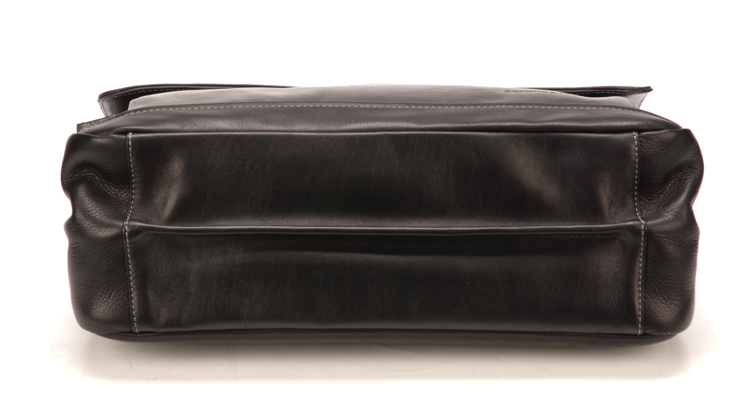 Serviette 2 soufflets cuir vachette et doublure coton