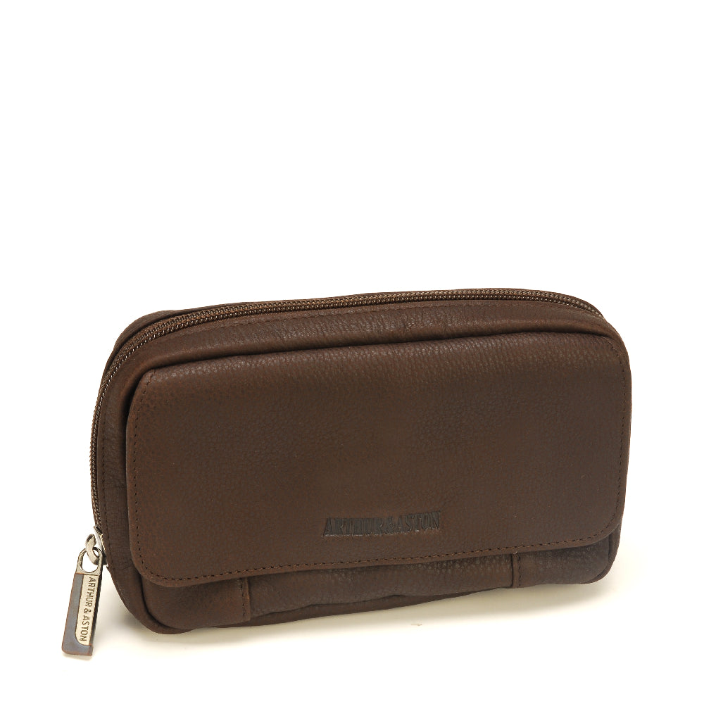 Oscar leather belt pouch