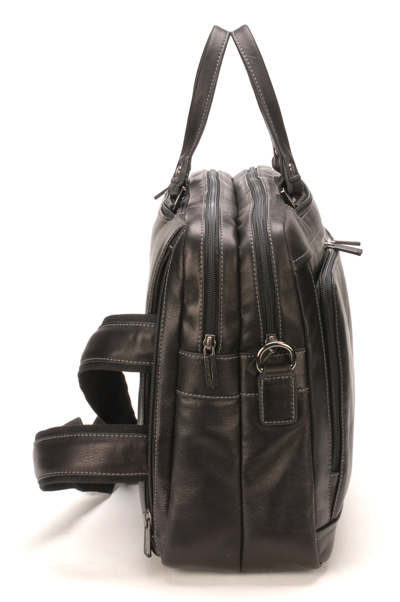 Pablo 3 in 1 briefcase in dipped leather