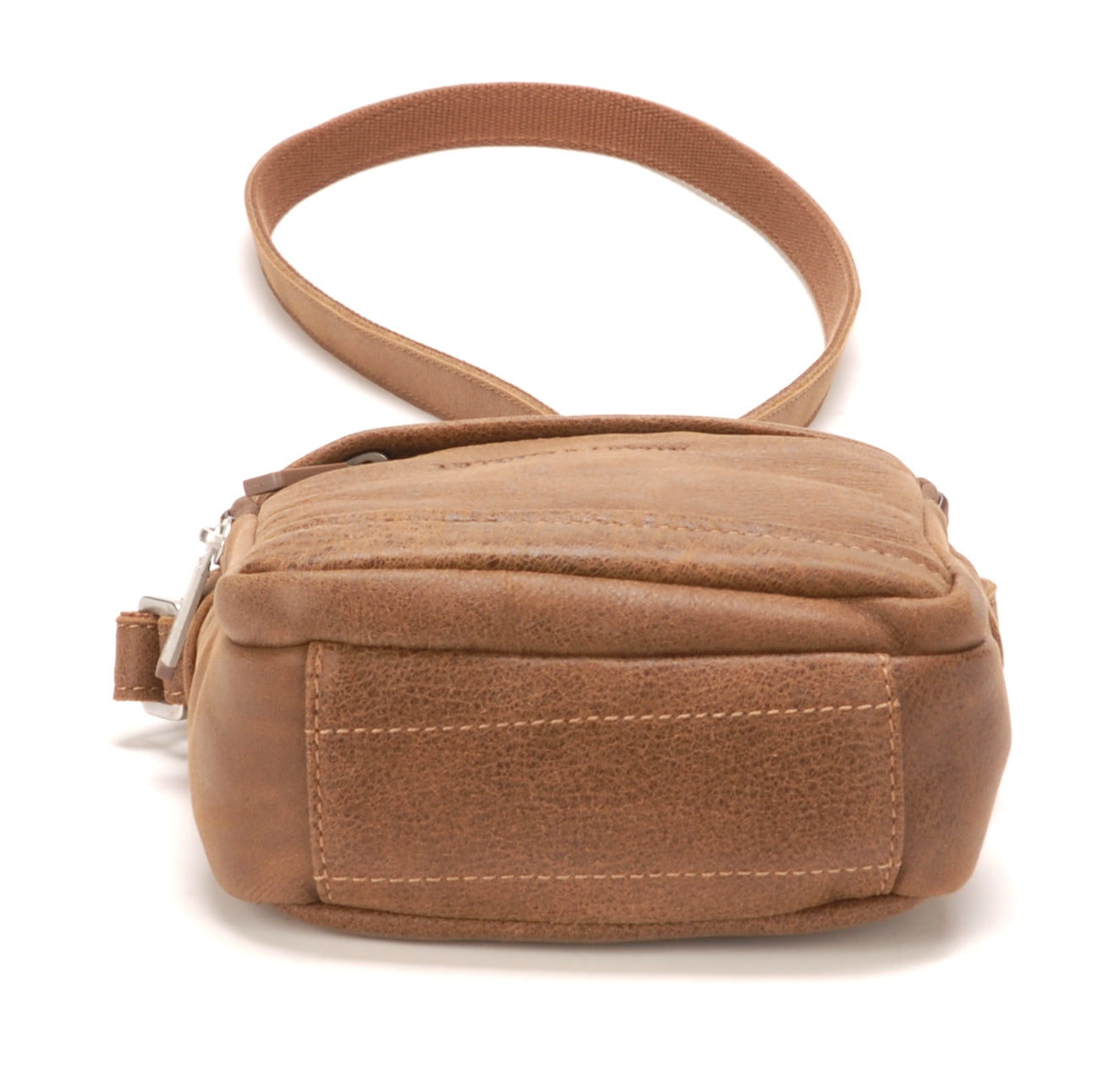 Cristiano destroyed leather crossbody bag