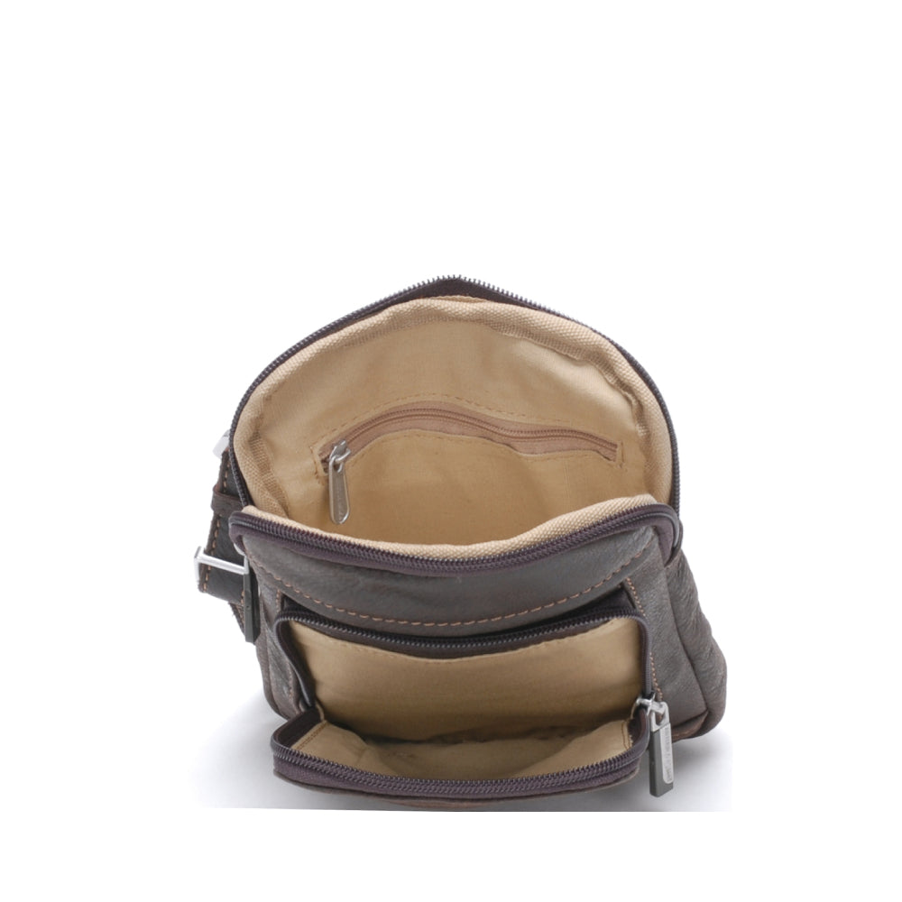 Cristiano destroyed leather holster bag