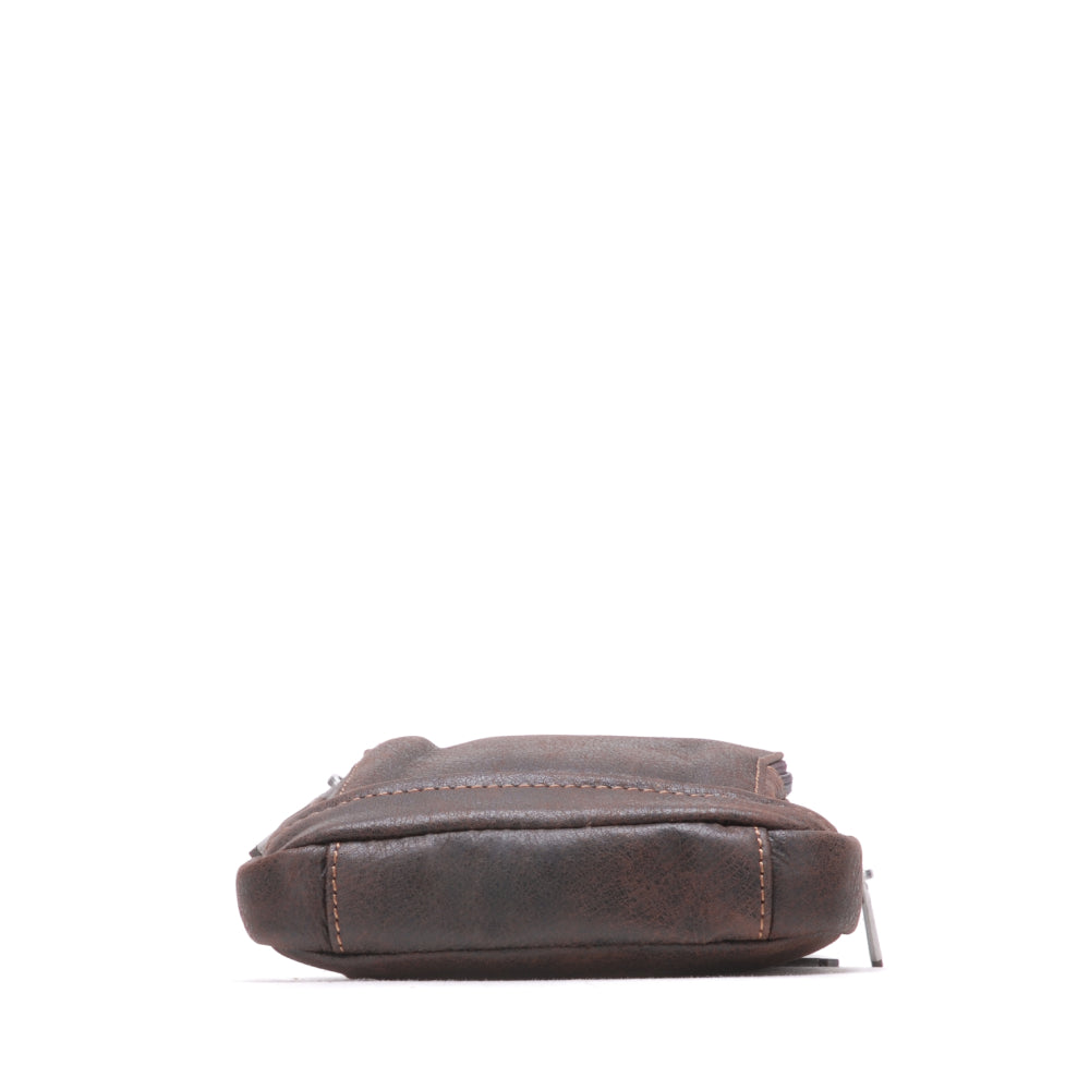 Cristiano destroyed leather holster bag