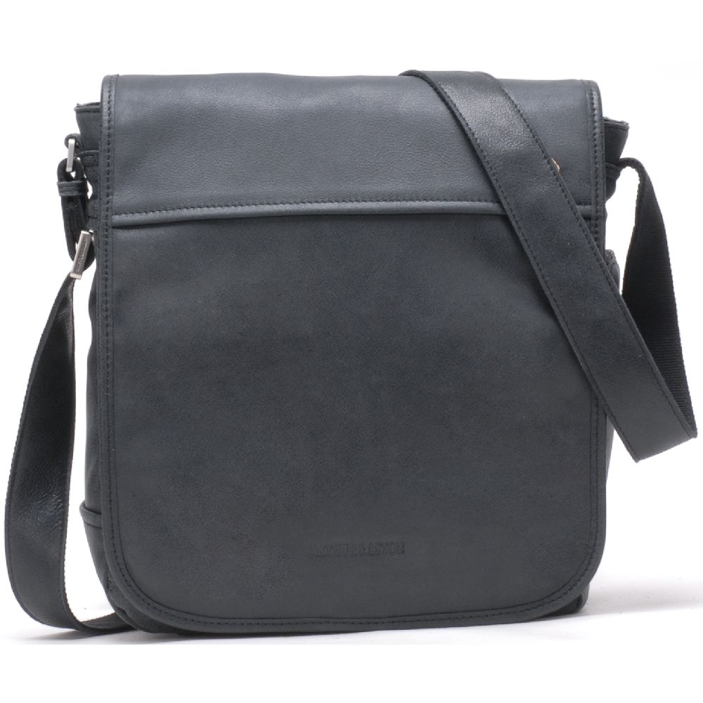 Cristiano destroyed leather crossbody bag