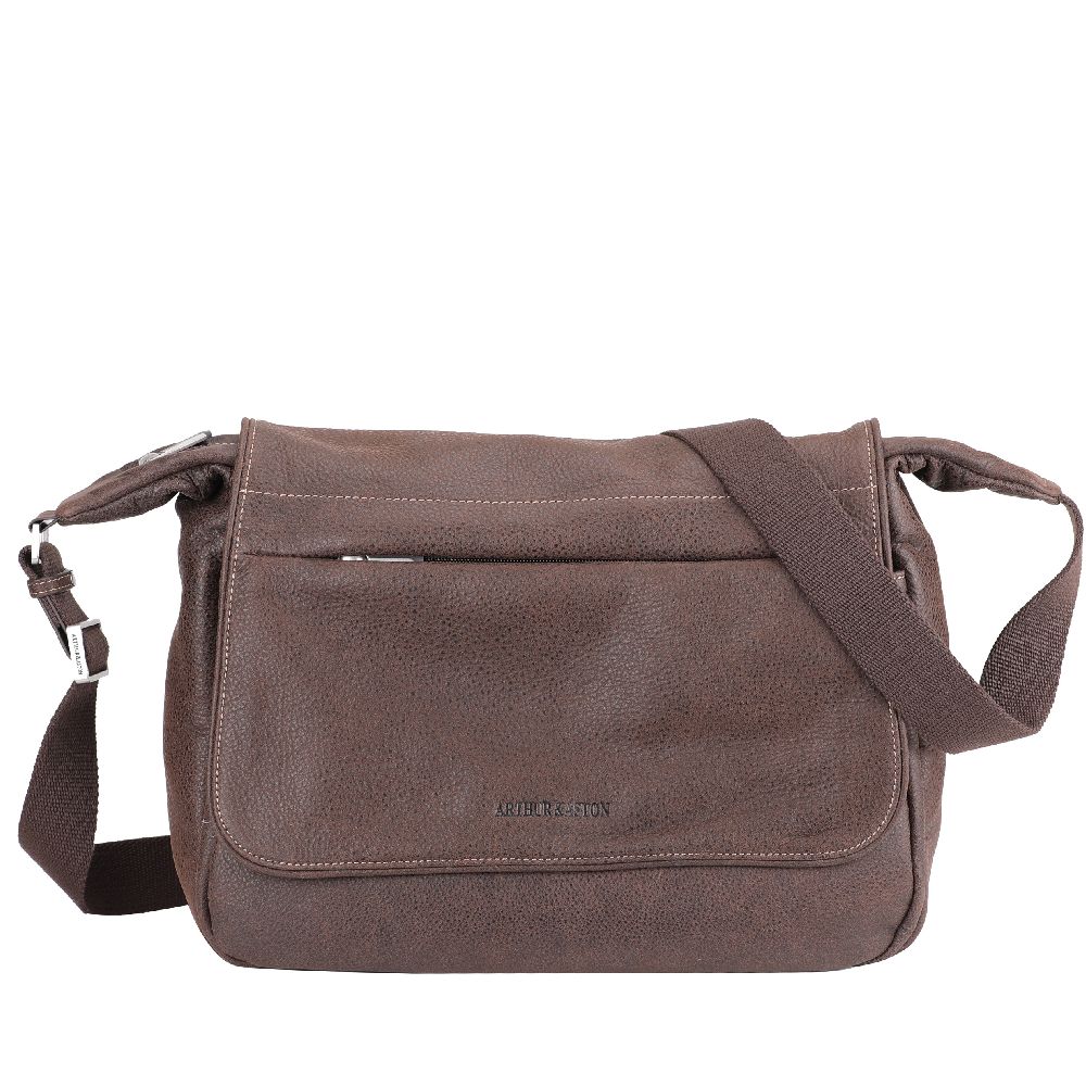 Cristiano destroyed leather satchel