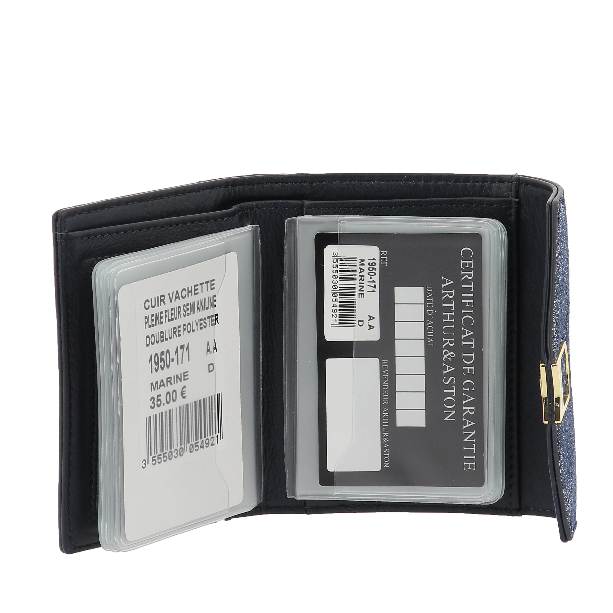 Glitter Venus Leather Card Holder