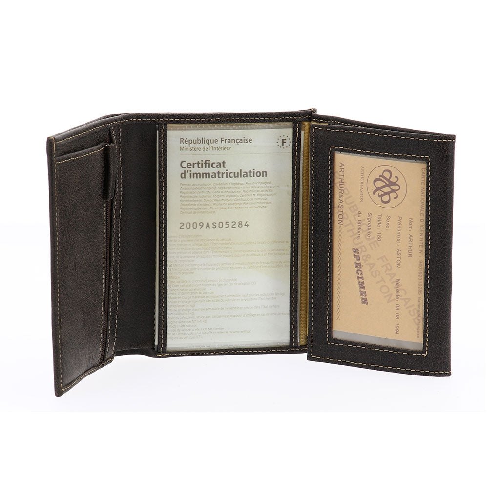 Cristiano destroyed leather wallet