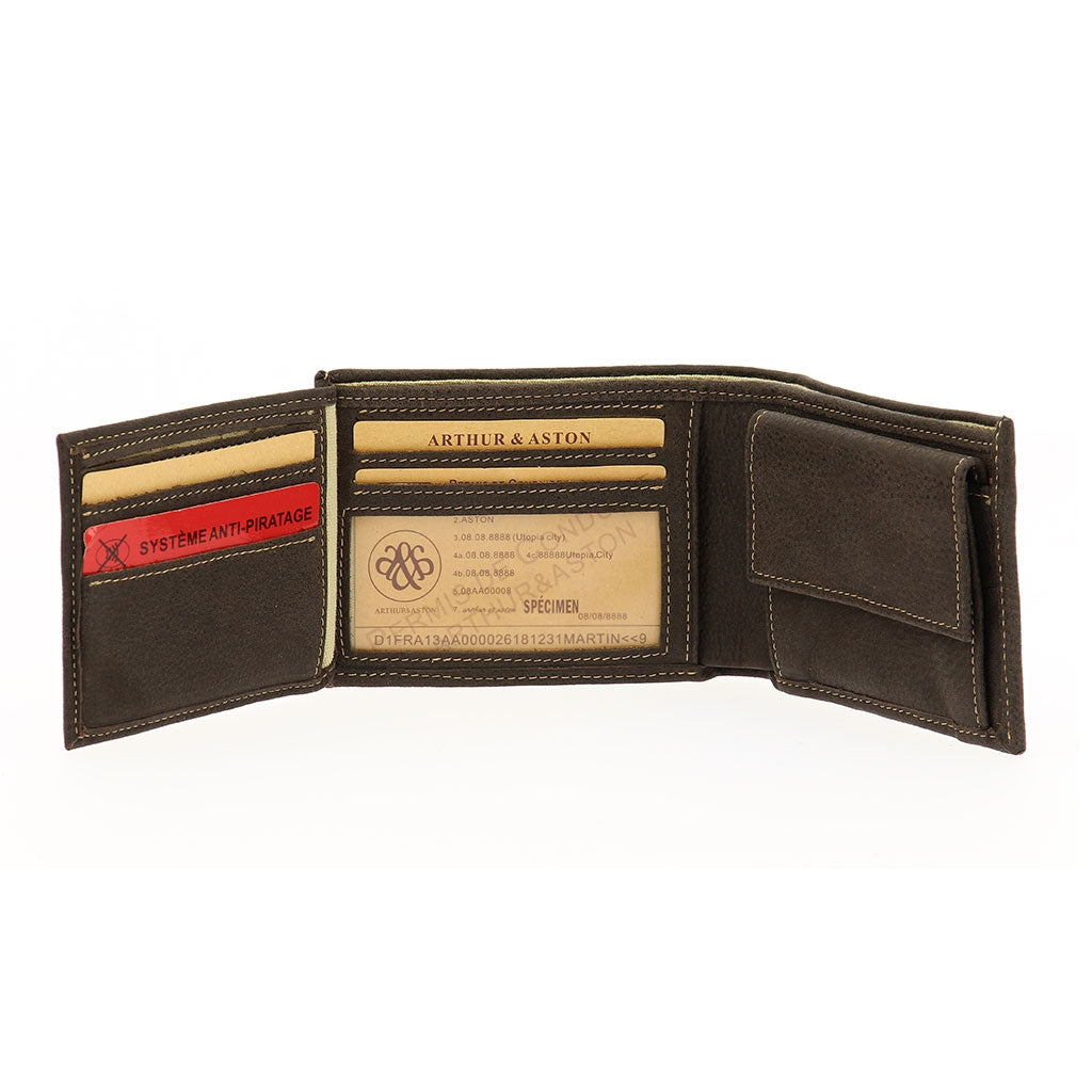 Cristiano Italian wallet destroyed leather