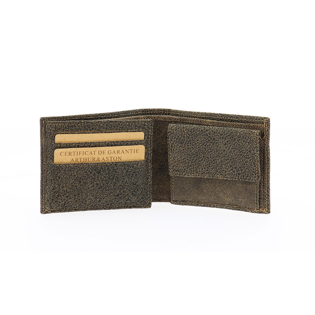 Cristiano Italian wallet destroyed leather
