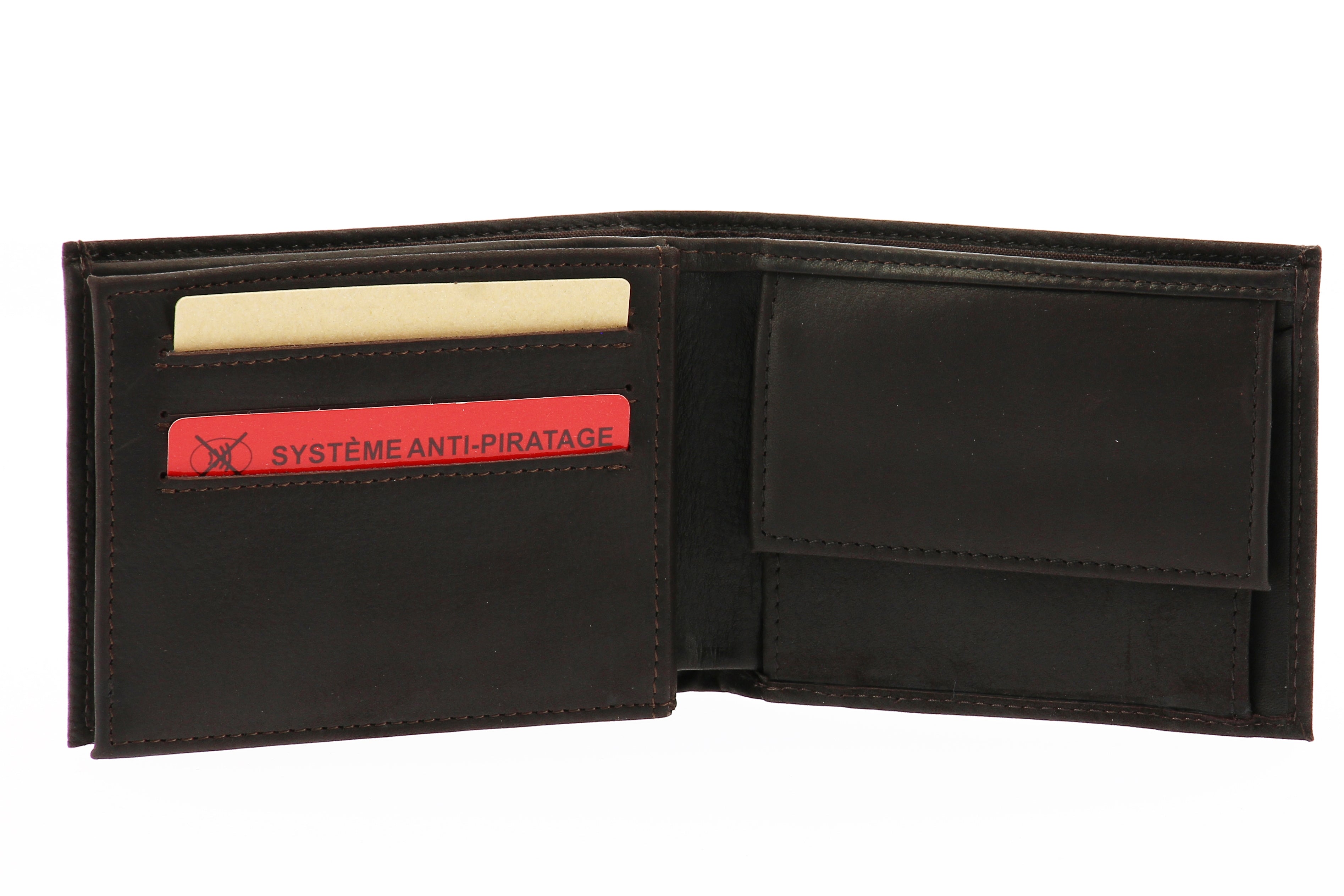 Louis Italian oiled leather wallet