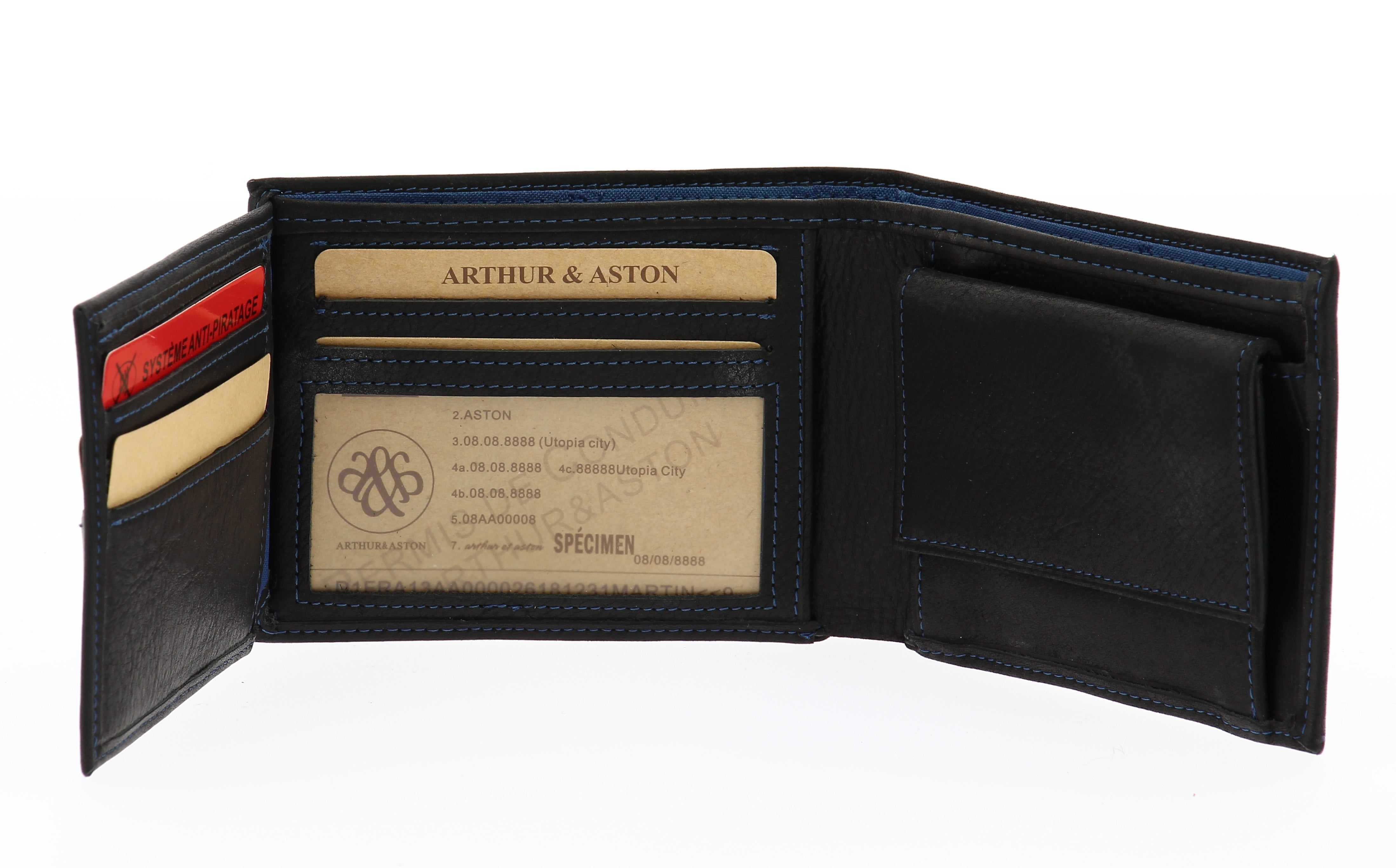 Louis Italian oiled leather wallet