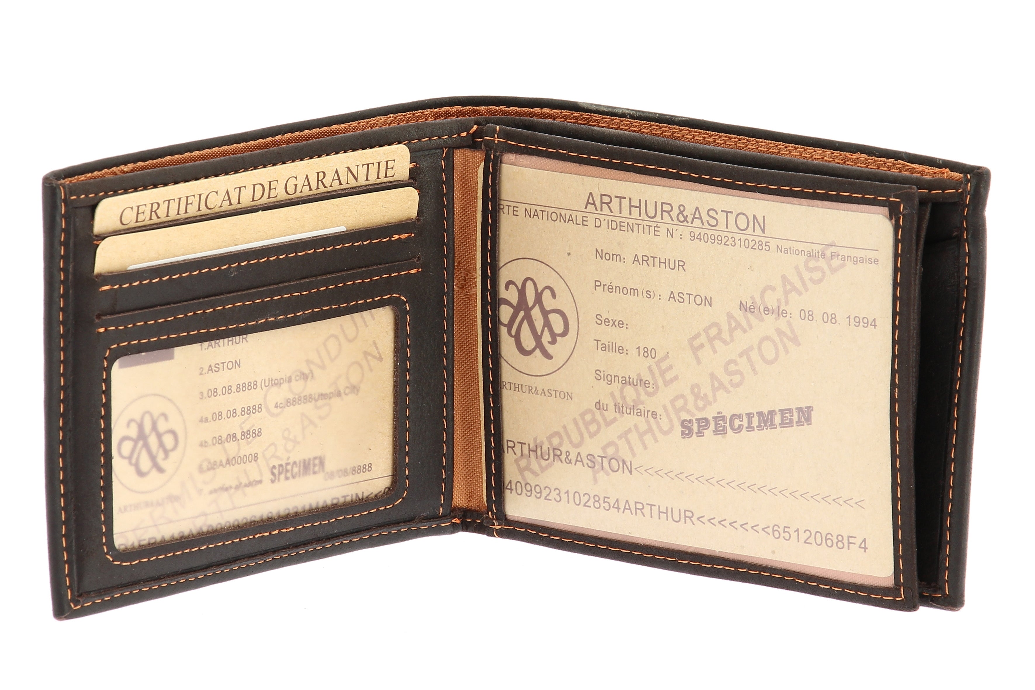 Louis Italian oiled leather wallet