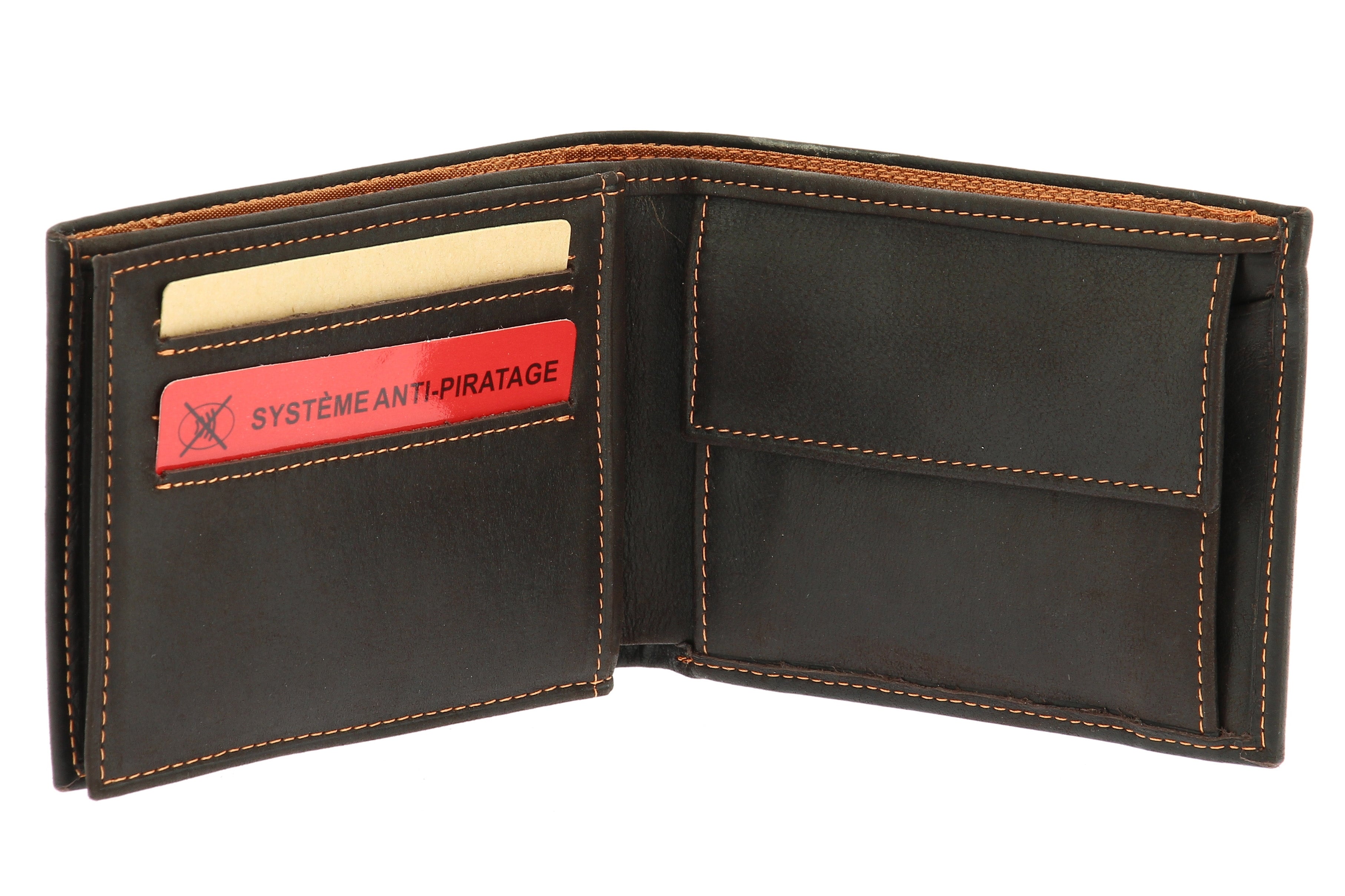 Louis Italian oiled leather wallet