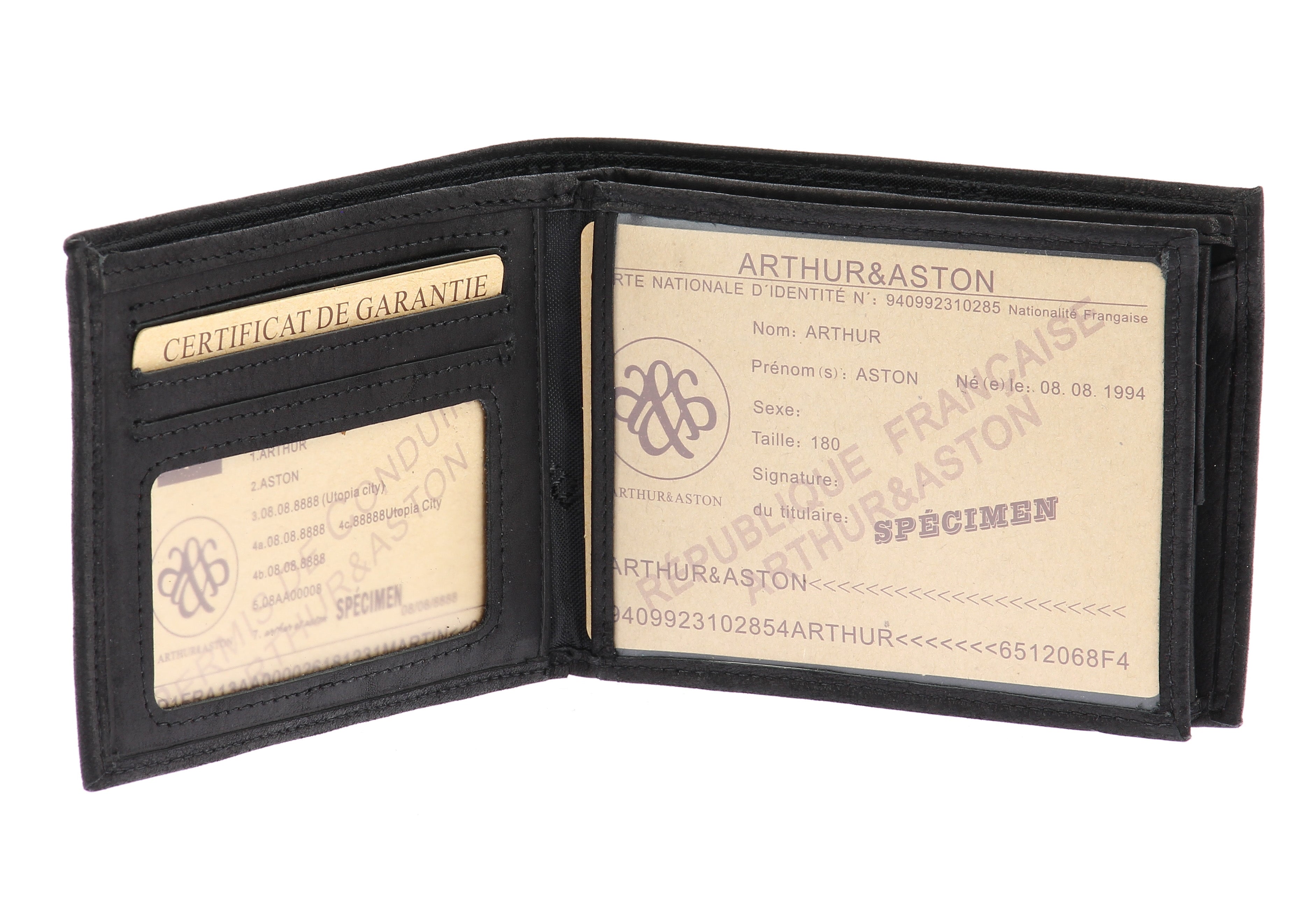 Louis Italian oiled leather wallet