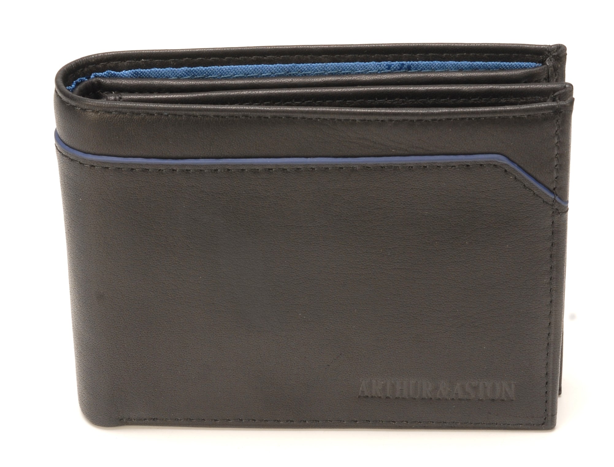 Portefeuille italien Hugo en cuir plongé