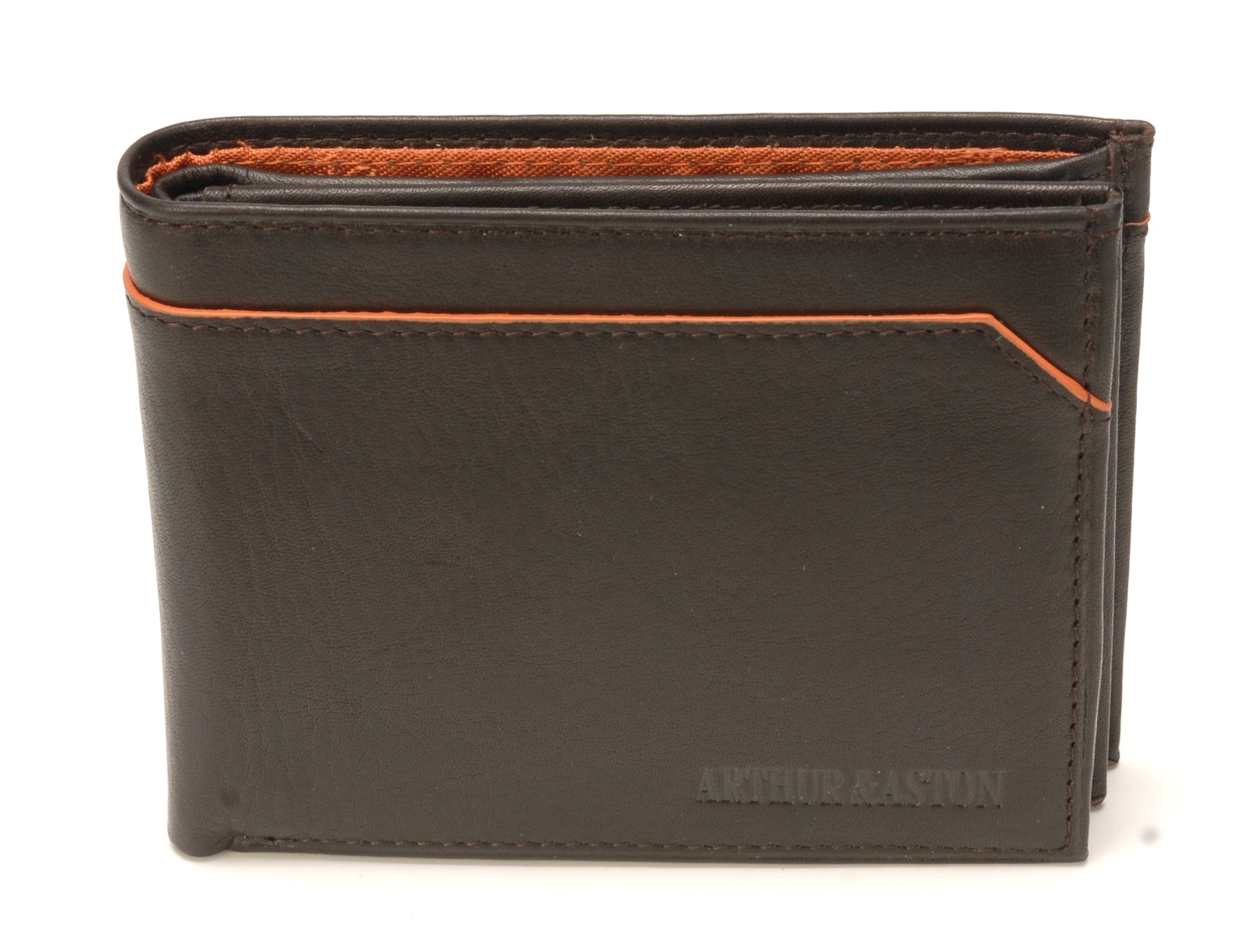 Portefeuille italien Hugo en cuir plongé