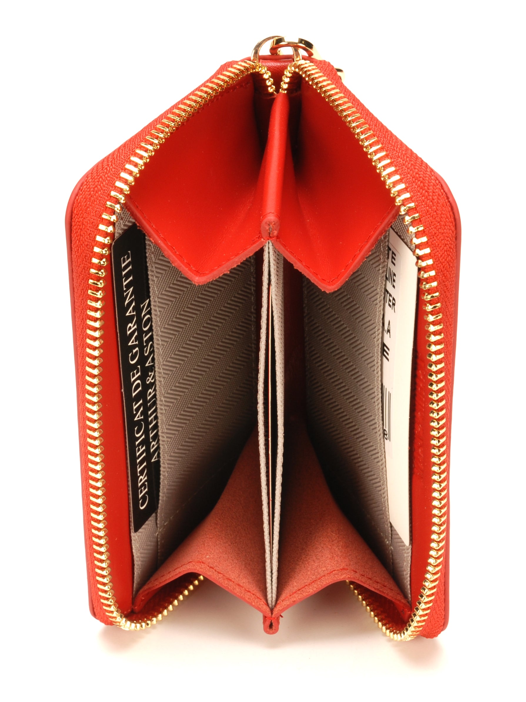 Porte-monnaie et cartes Clémence en cuir