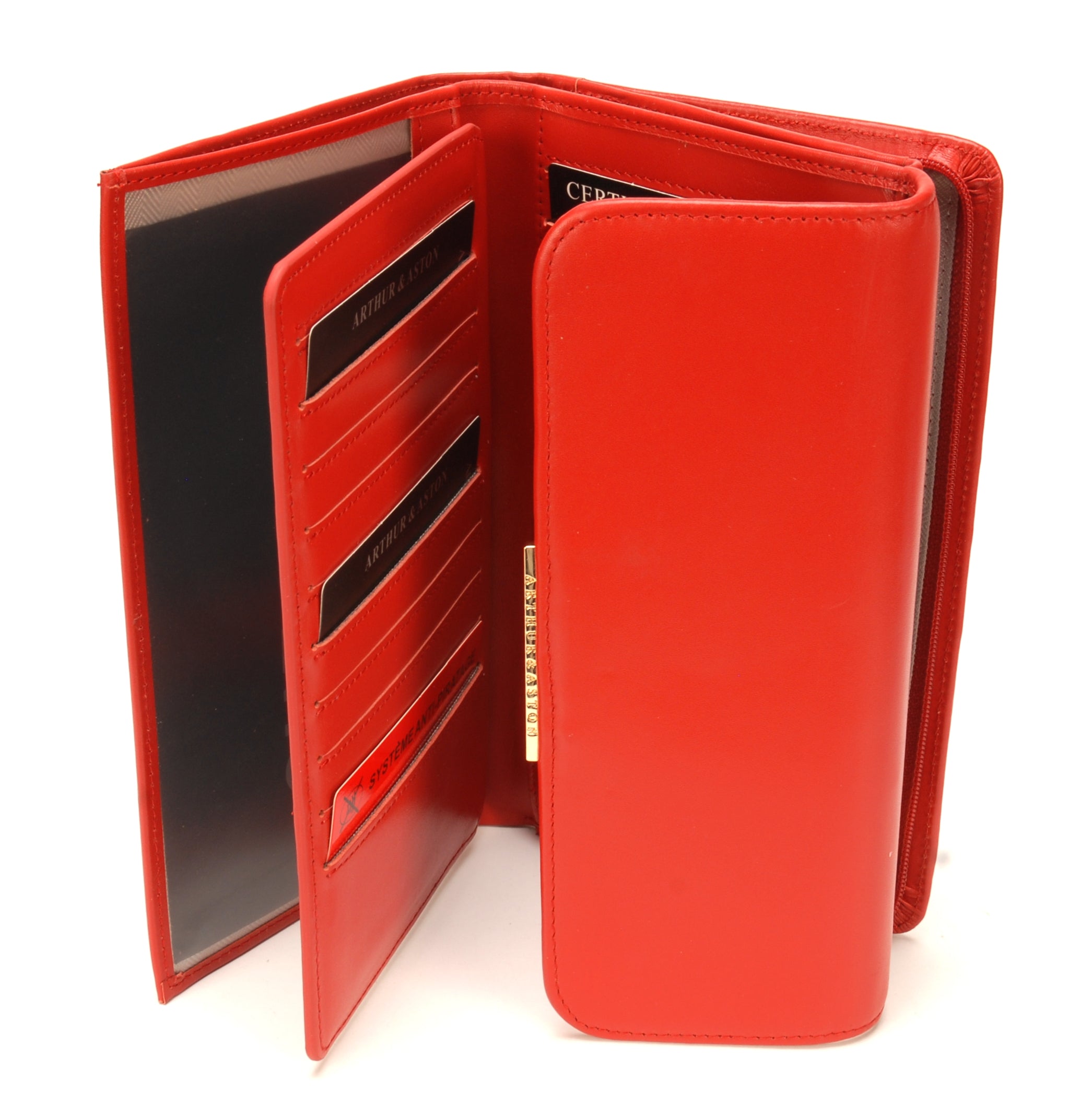 Compagnon porte-chéquier Clémence en cuir