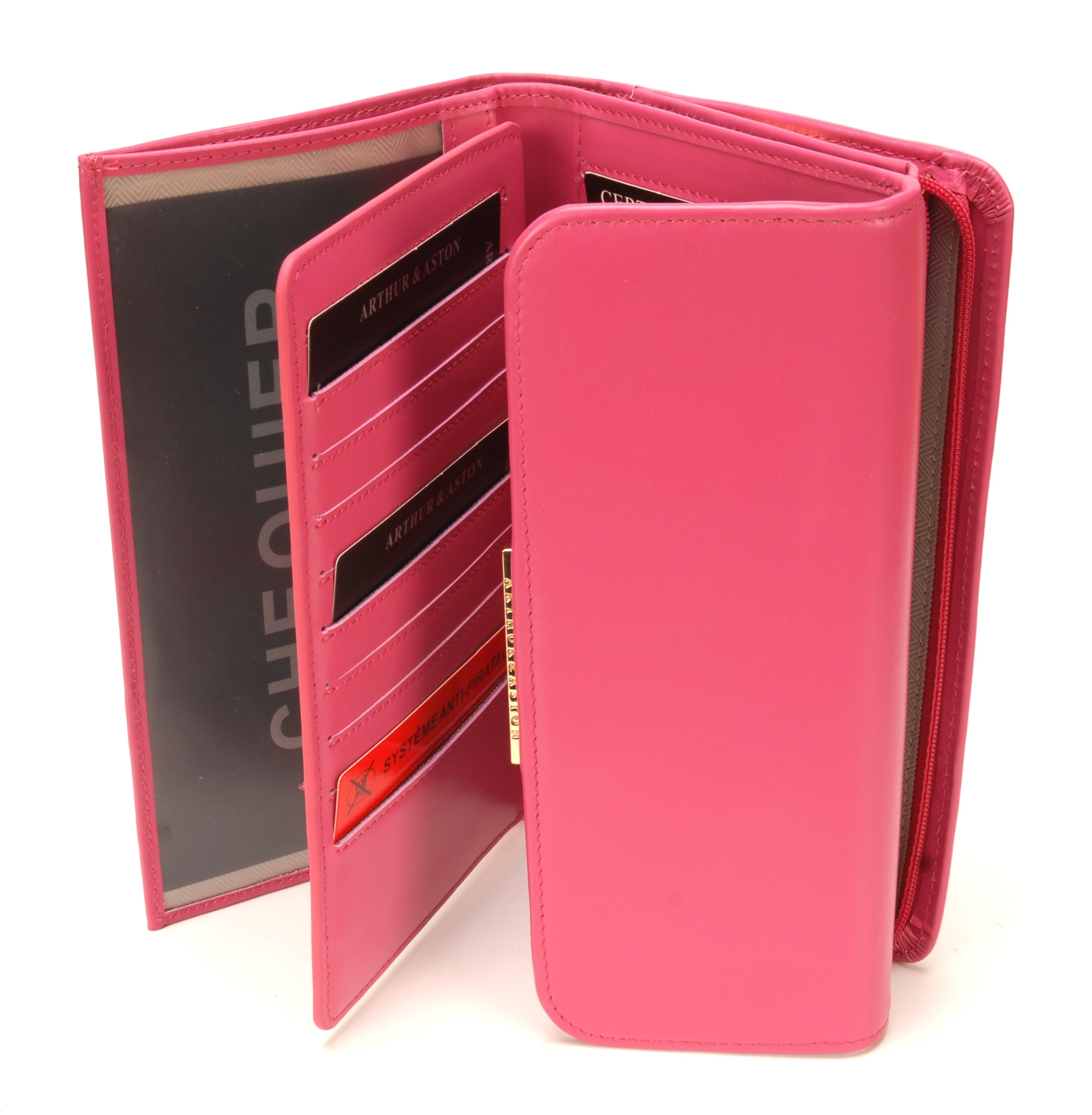 Compagnon porte-chéquier Clémence en cuir