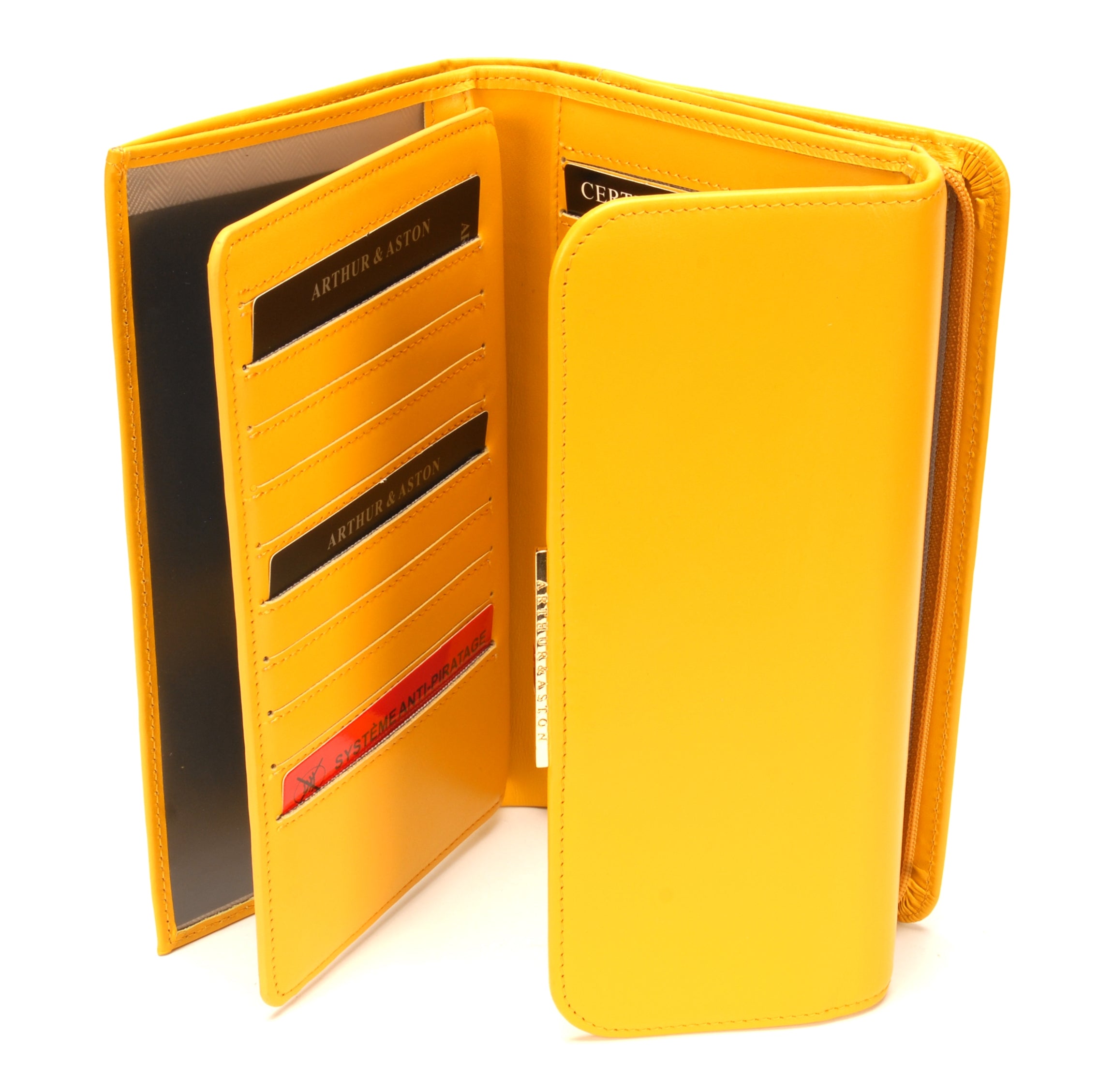 Compagnon porte-chéquier Clémence en cuir