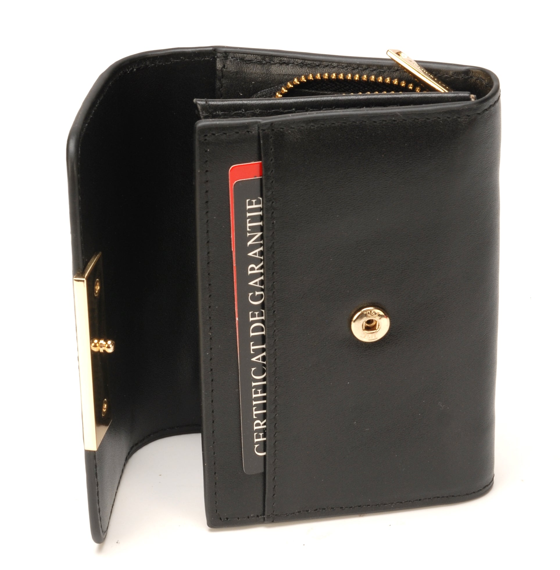 Porte-monnaie et cartes Clémence en cuir