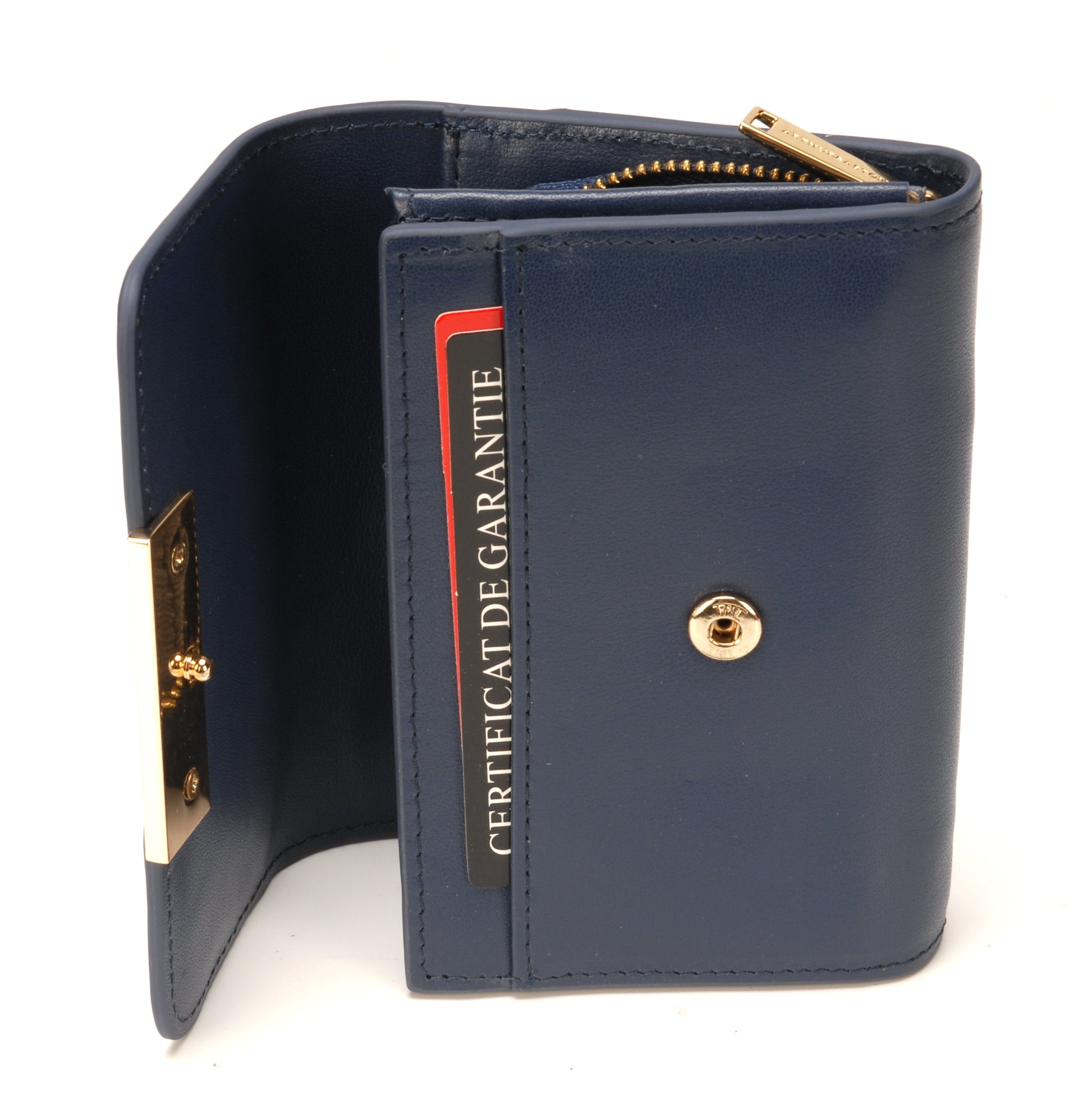 Porte-monnaie et cartes Clémence en cuir