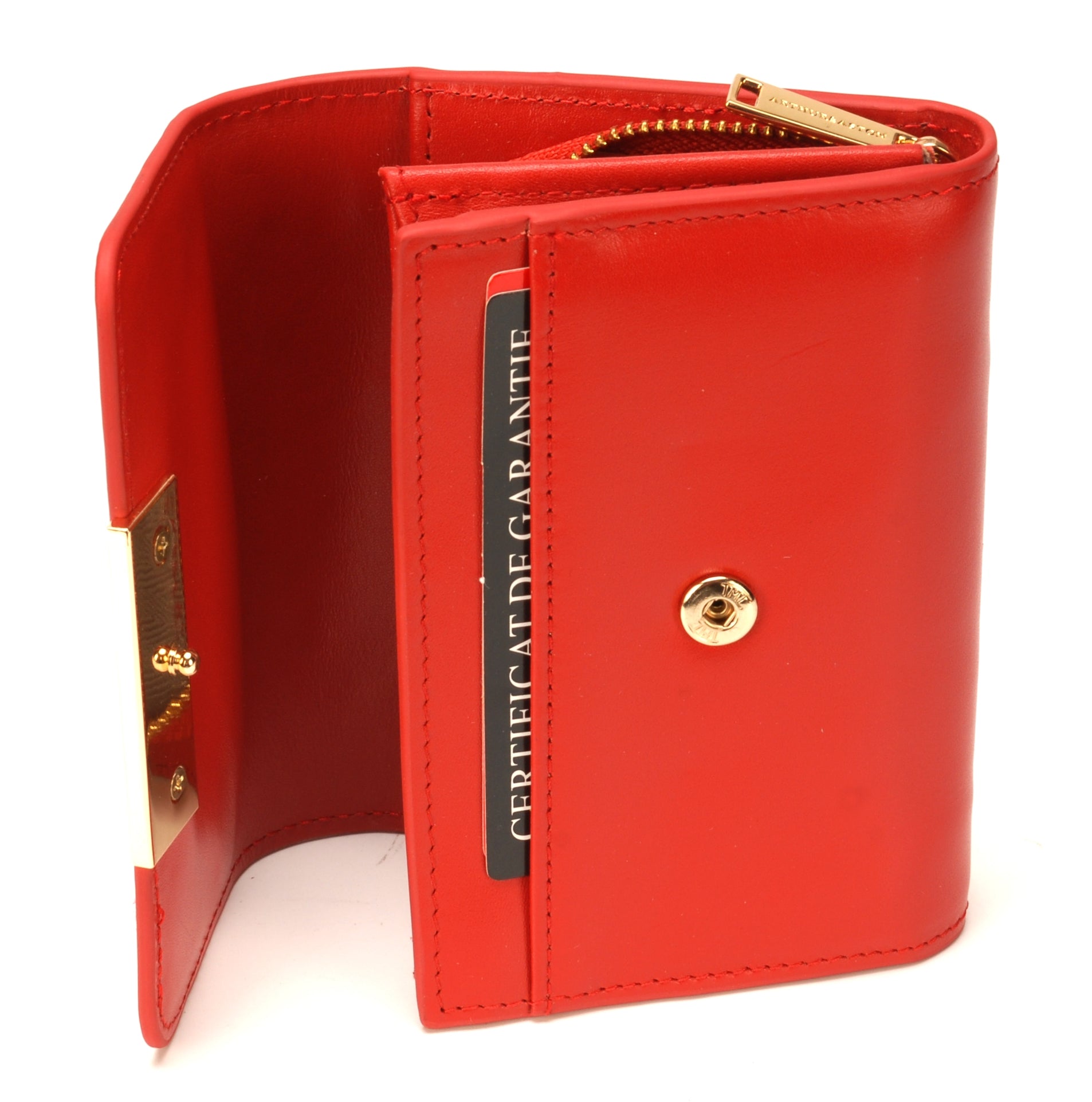 Porte-monnaie et cartes Clémence en cuir