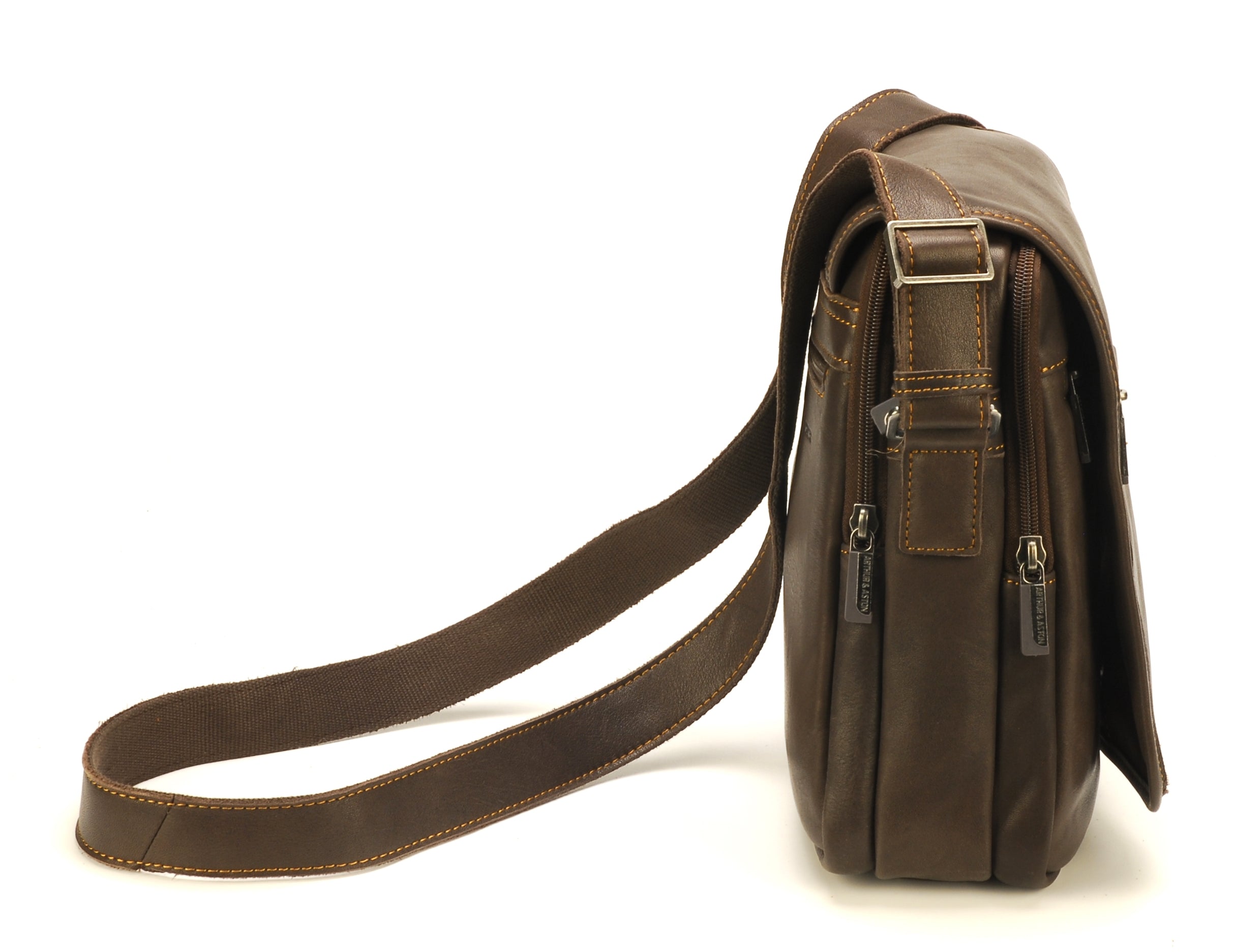 Grande sacoche rabat cuir Johany