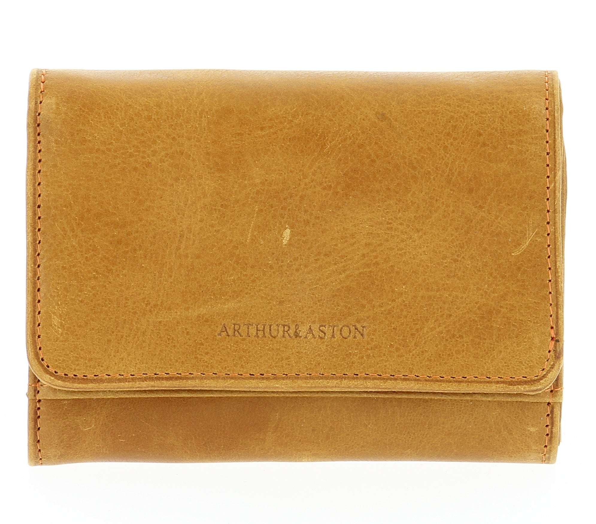 Oiled cowhide leather wallet Pink