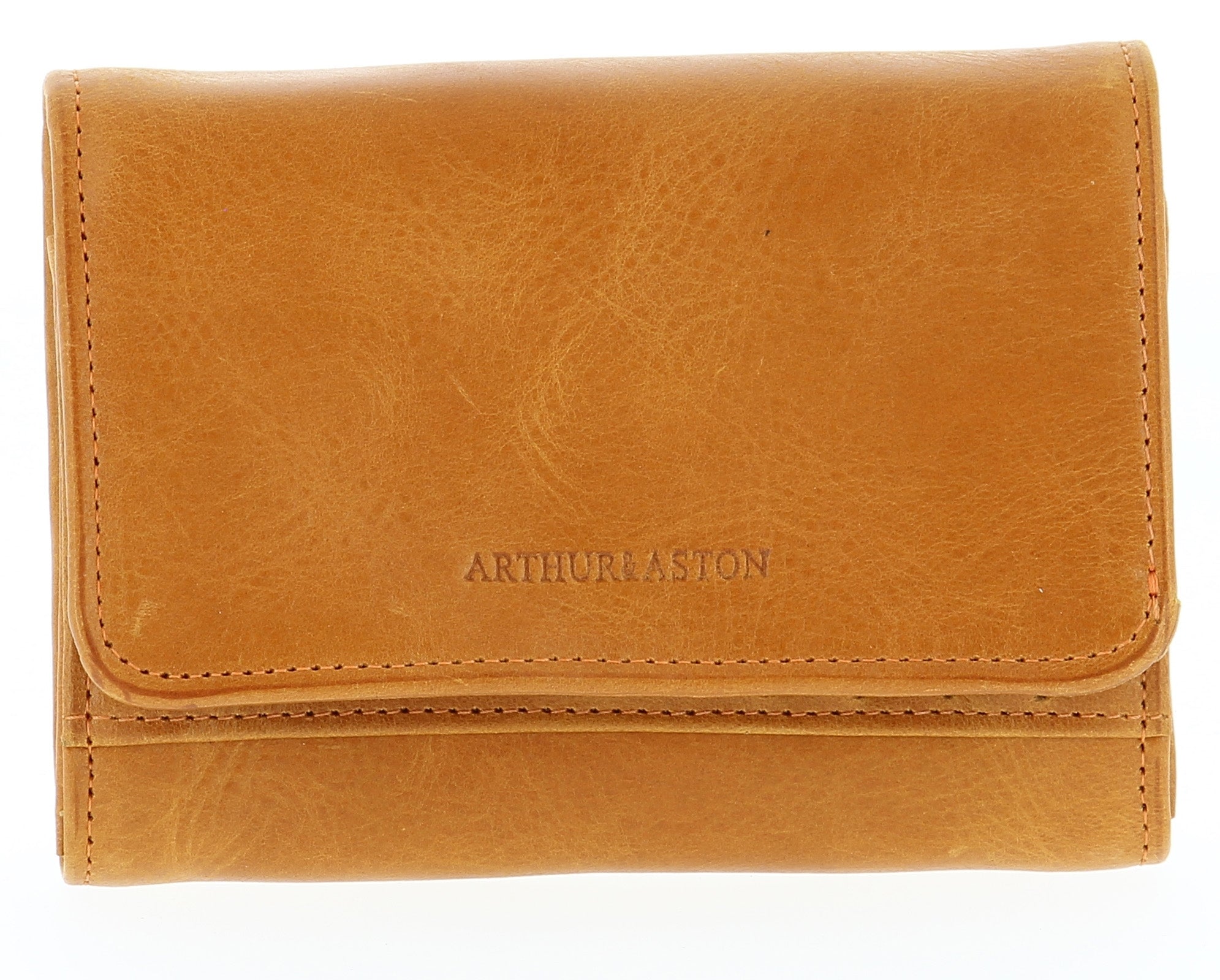 Oiled cowhide leather wallet Pink