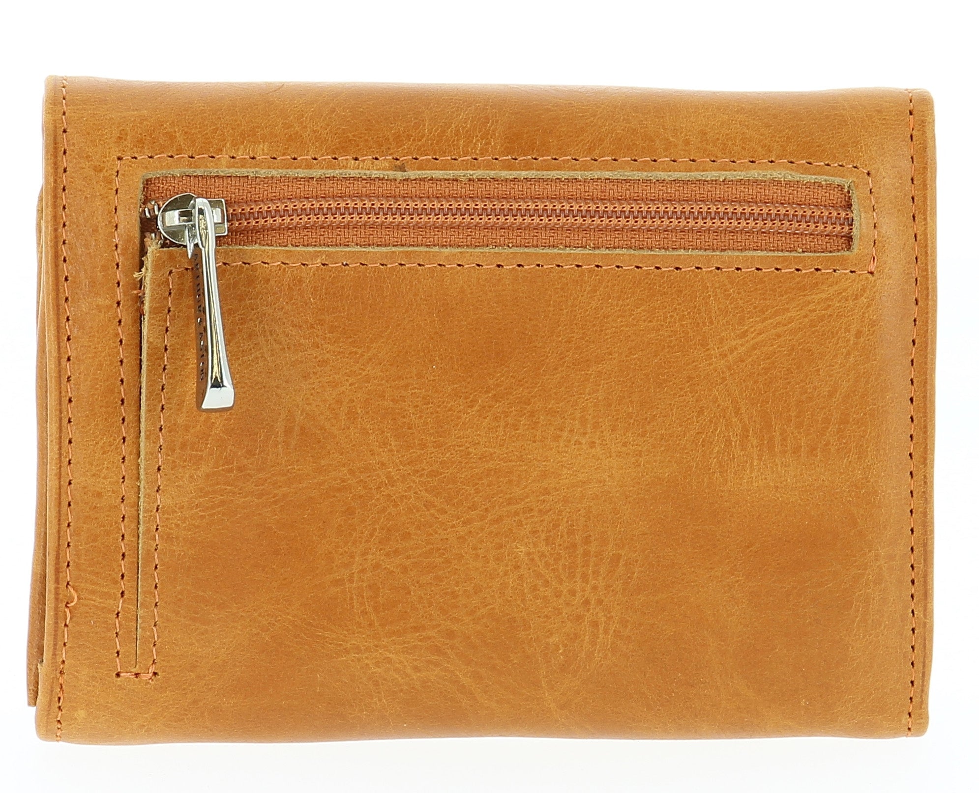 Oiled cowhide leather wallet Pink