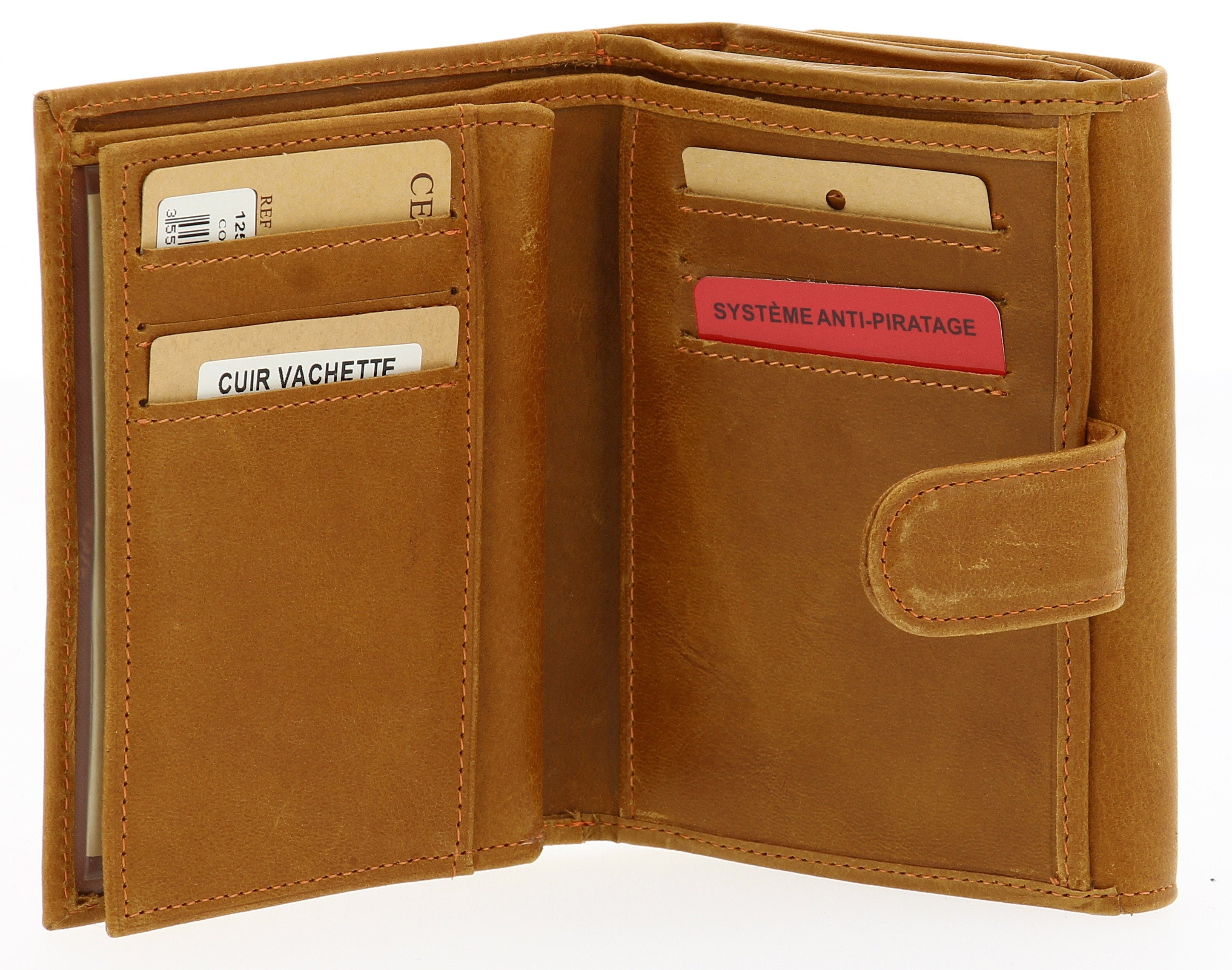 Leather Back to Back Wallet