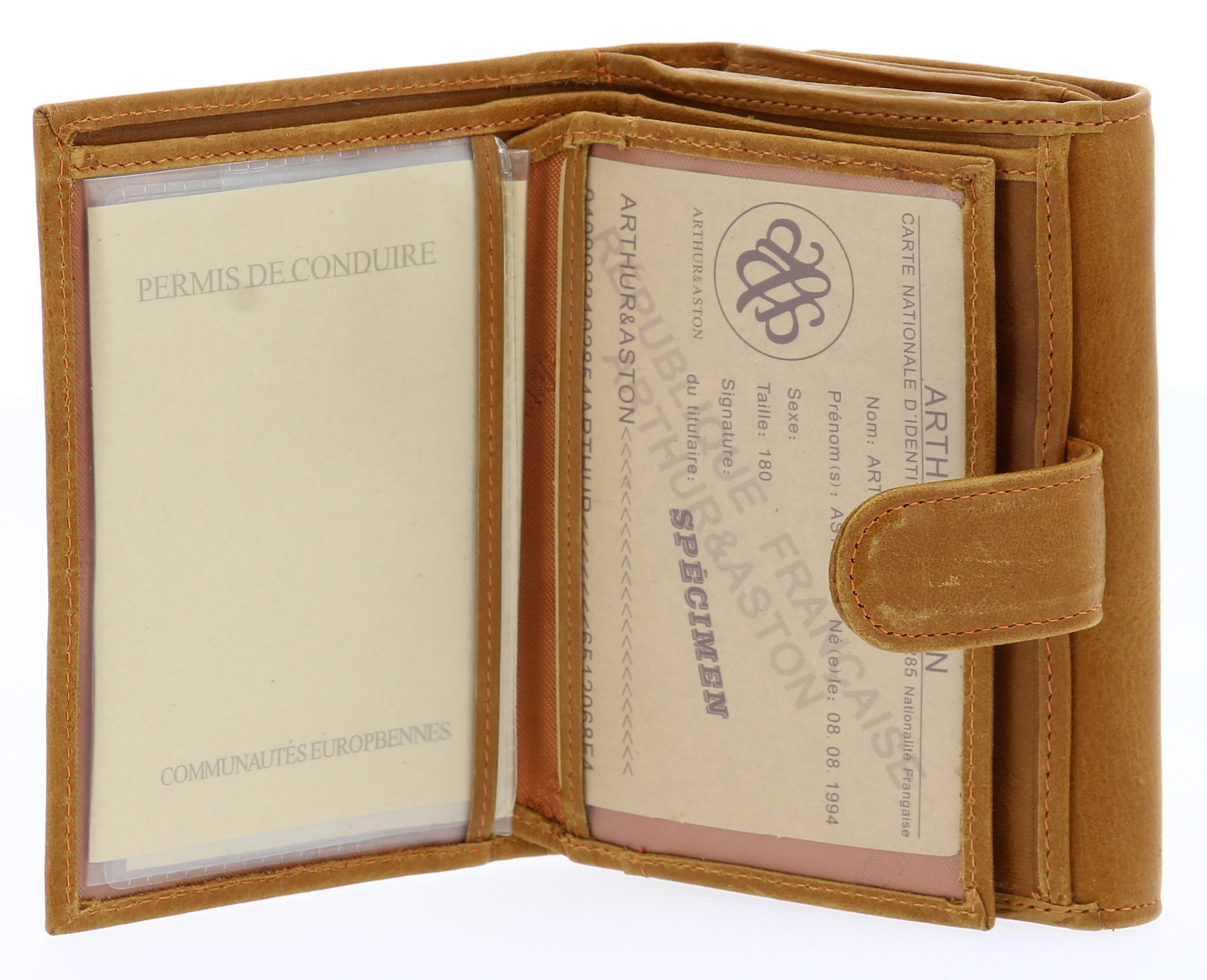 Leather Back to Back Wallet