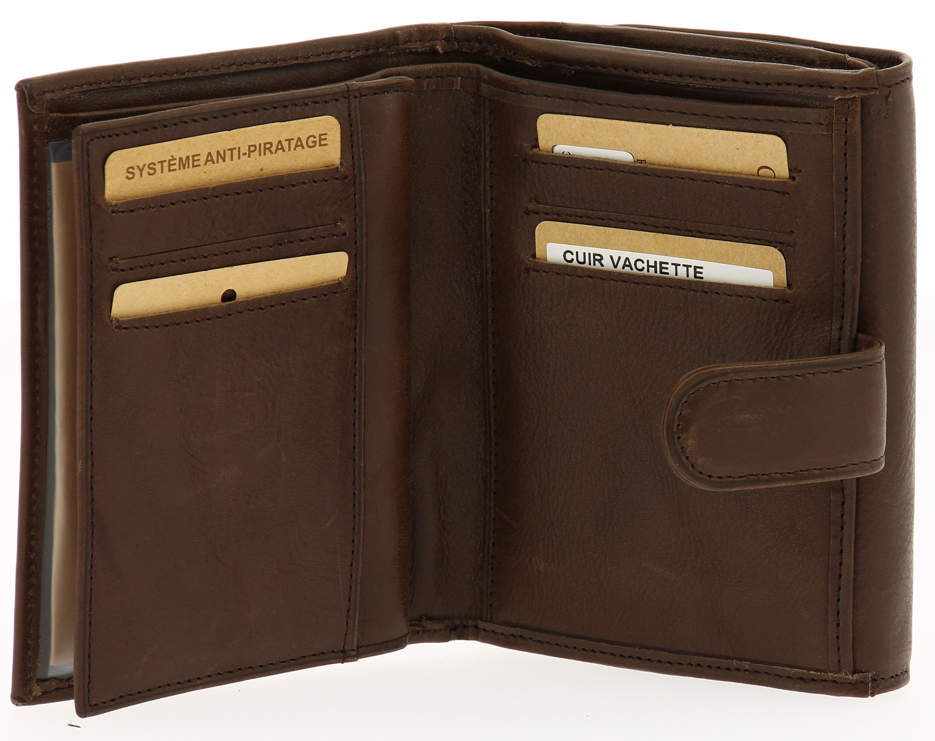 Leather Back to Back Wallet