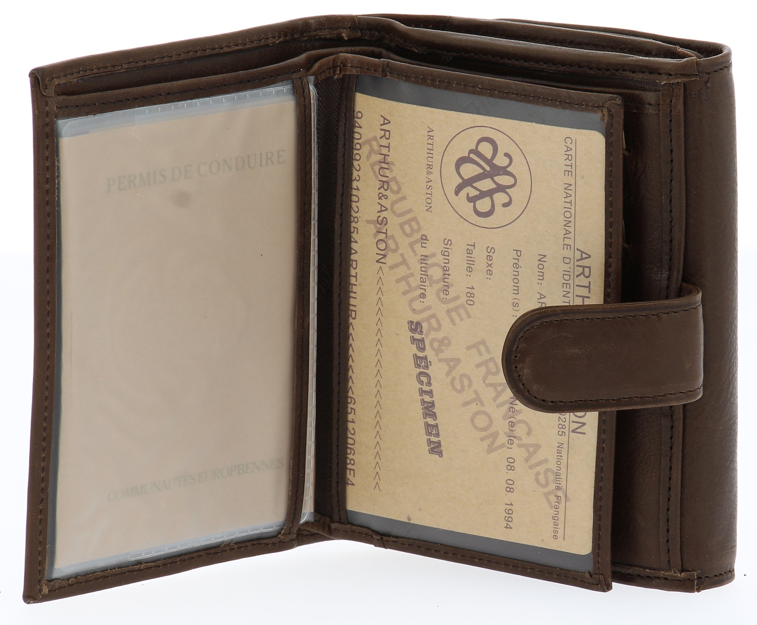 Leather Back to Back Wallet