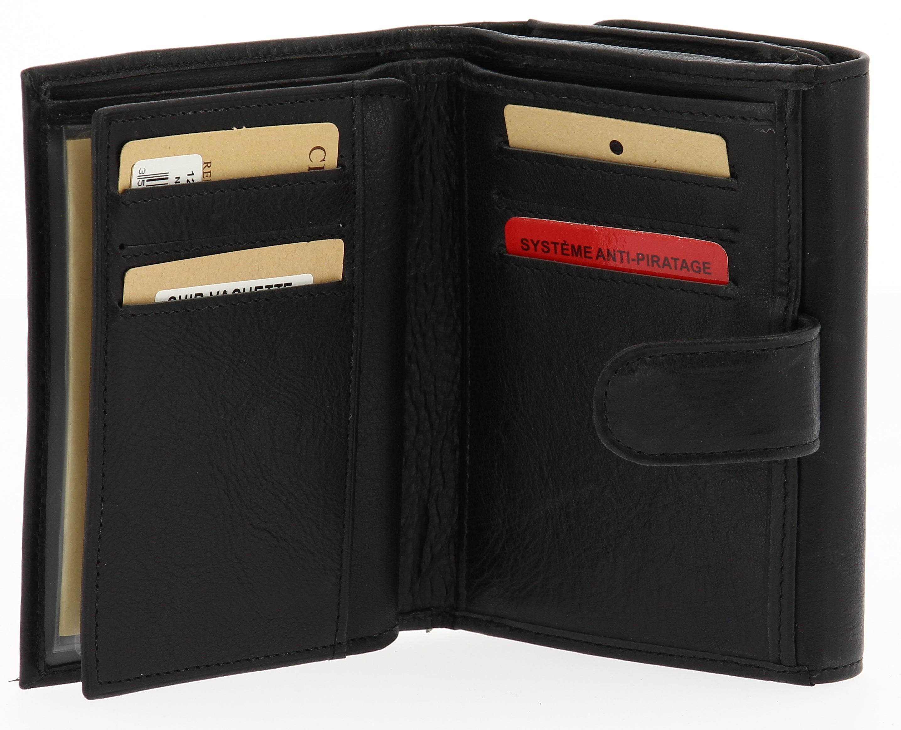 Leather Back to Back Wallet