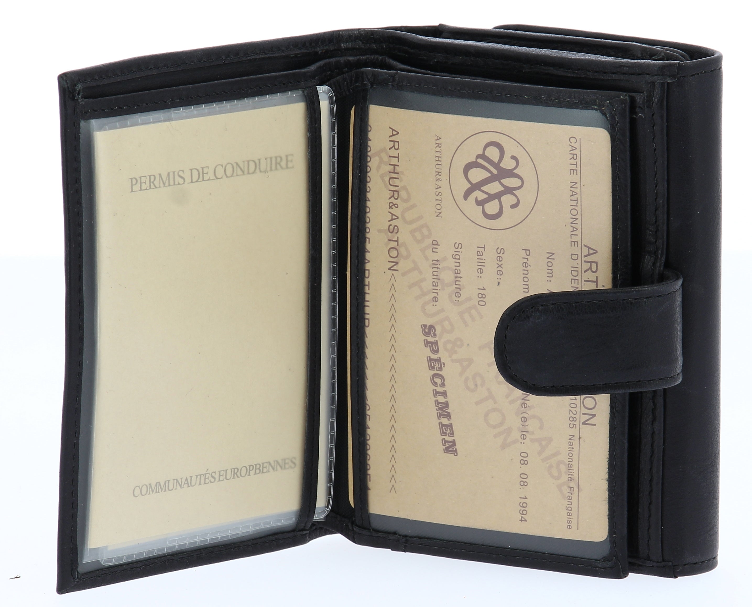 Leather Back to Back Wallet