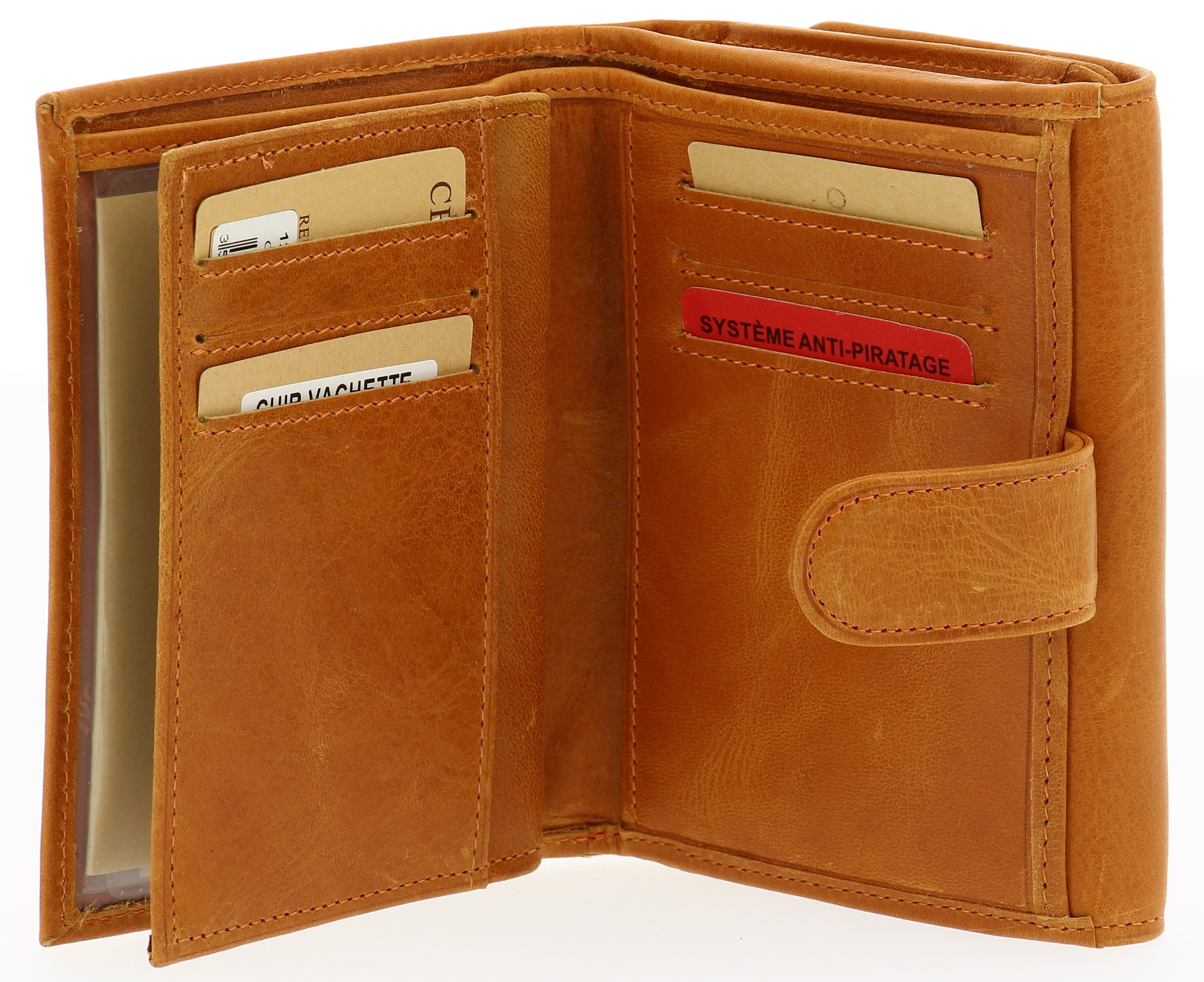 Leather Back to Back Wallet