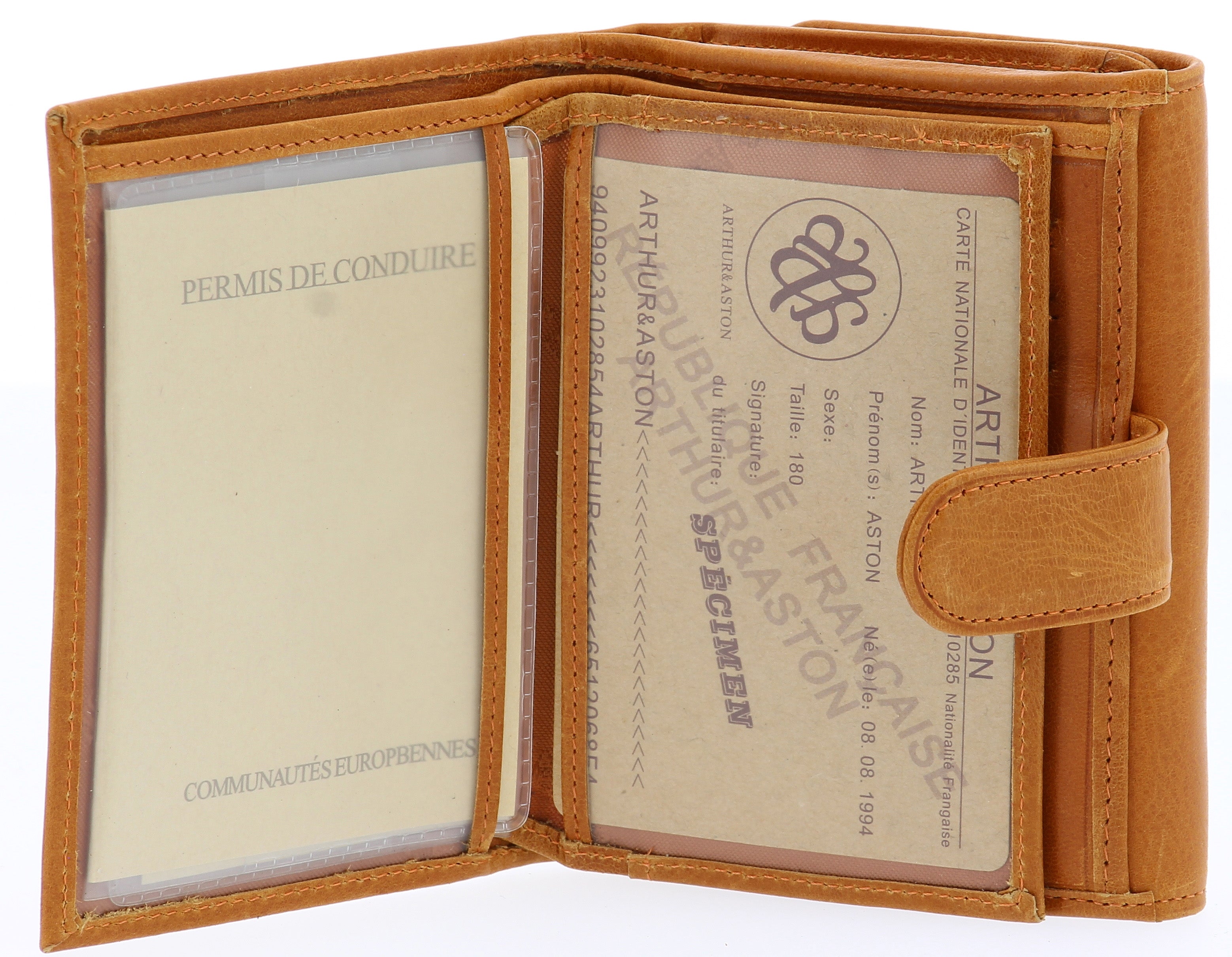 Leather Back to Back Wallet