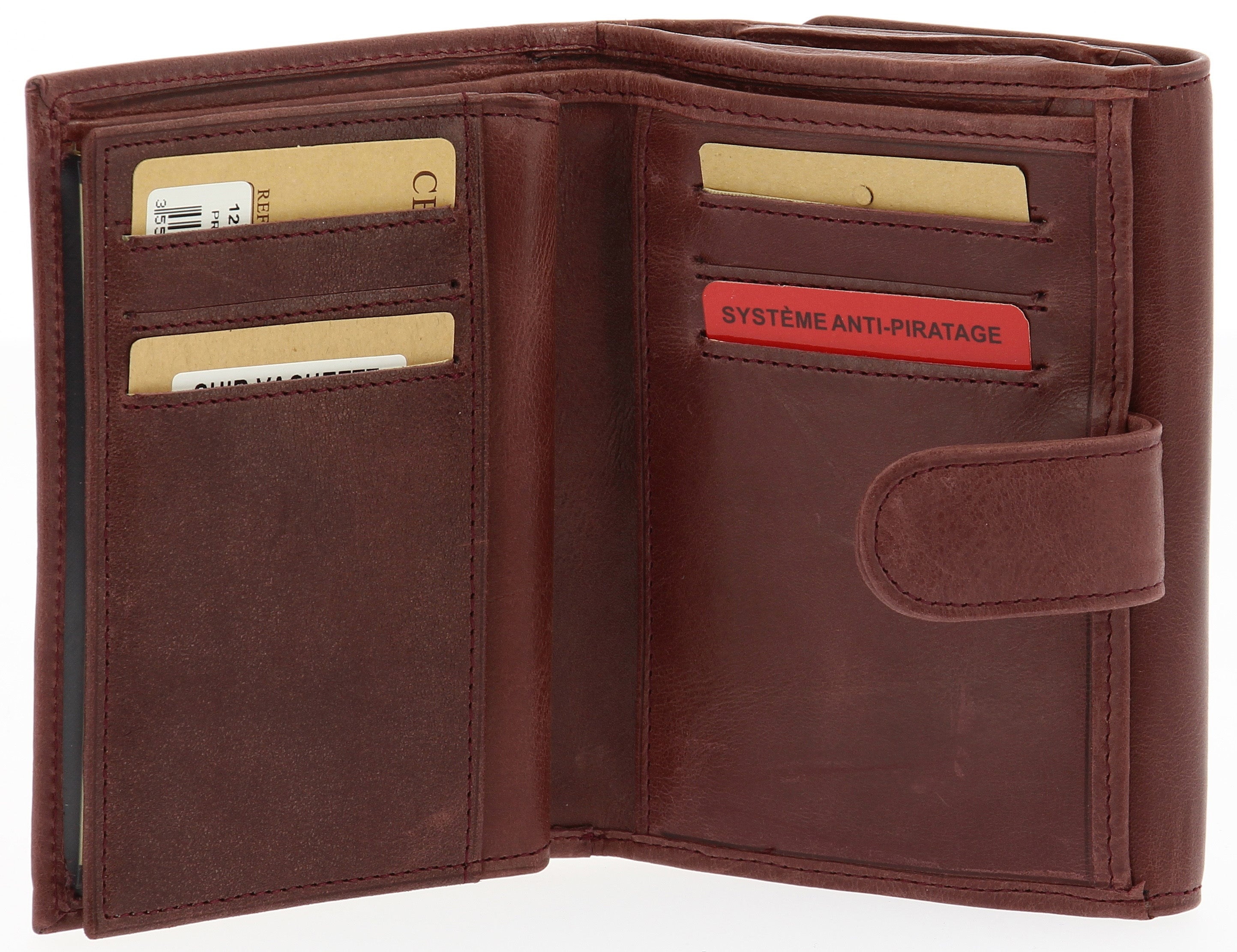 Leather Back to Back Wallet