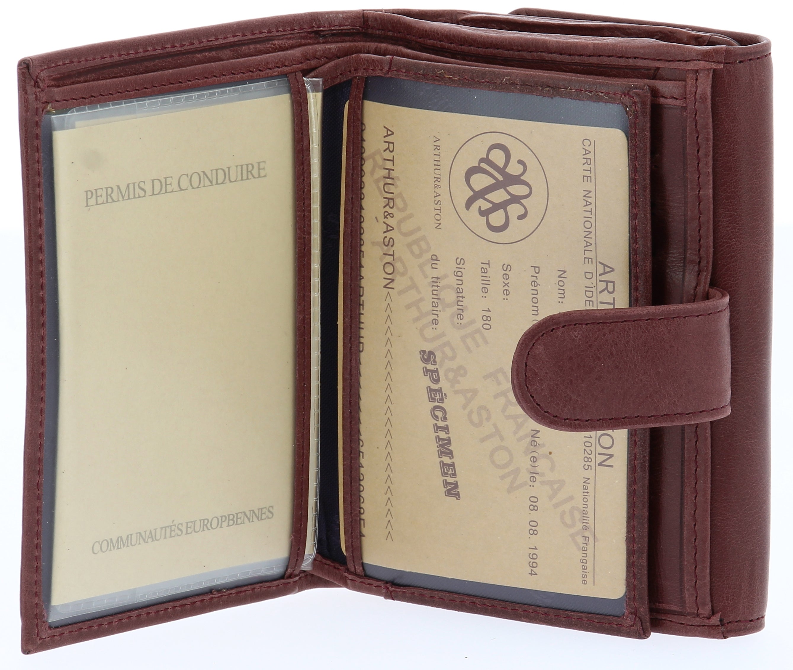 Leather Back to Back Wallet