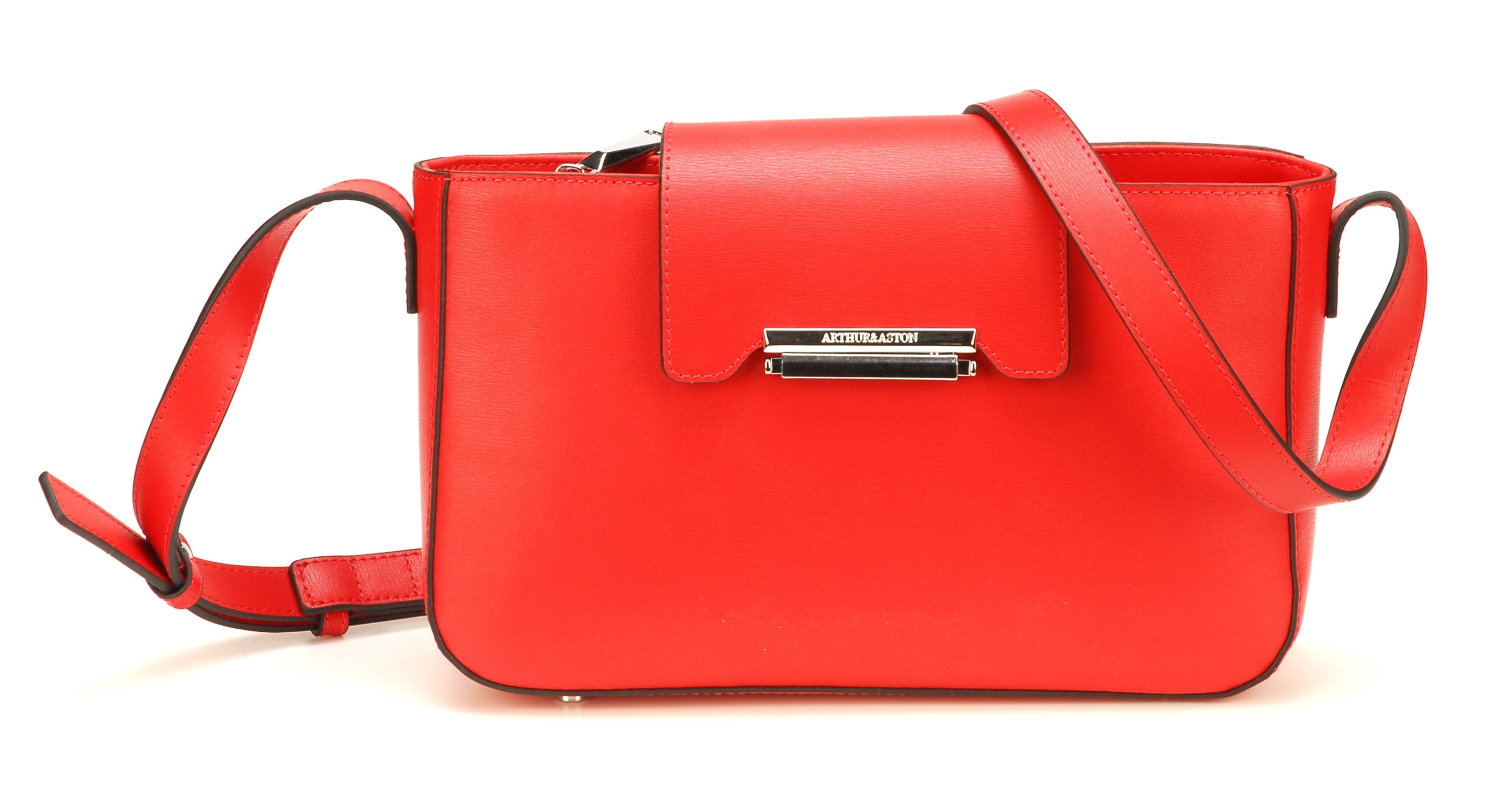 Pochette bandoulière croûte de cuir Elizabeth