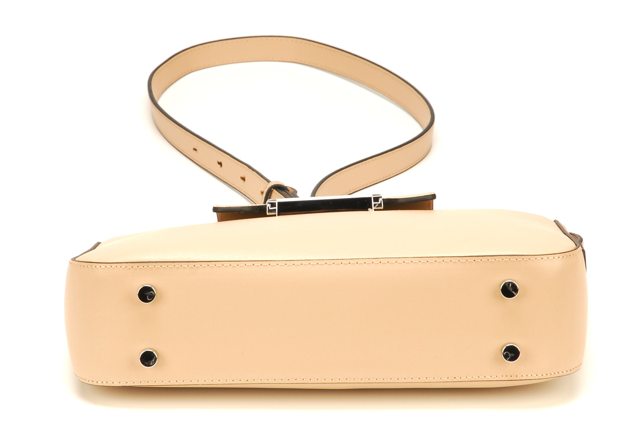 Pochette bandoulière croûte de cuir Elizabeth