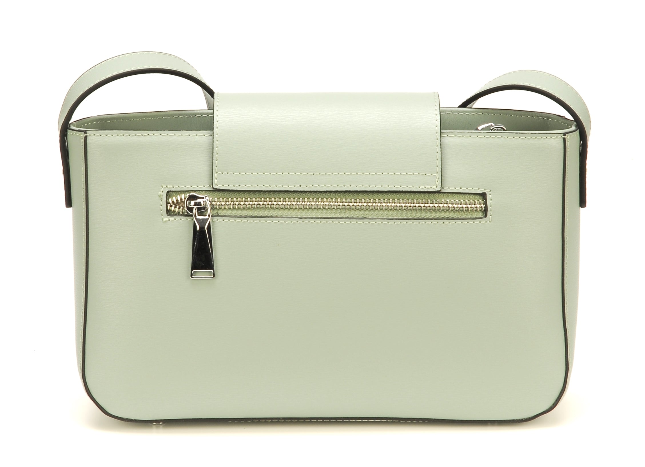 Pochette bandoulière croûte de cuir Elizabeth